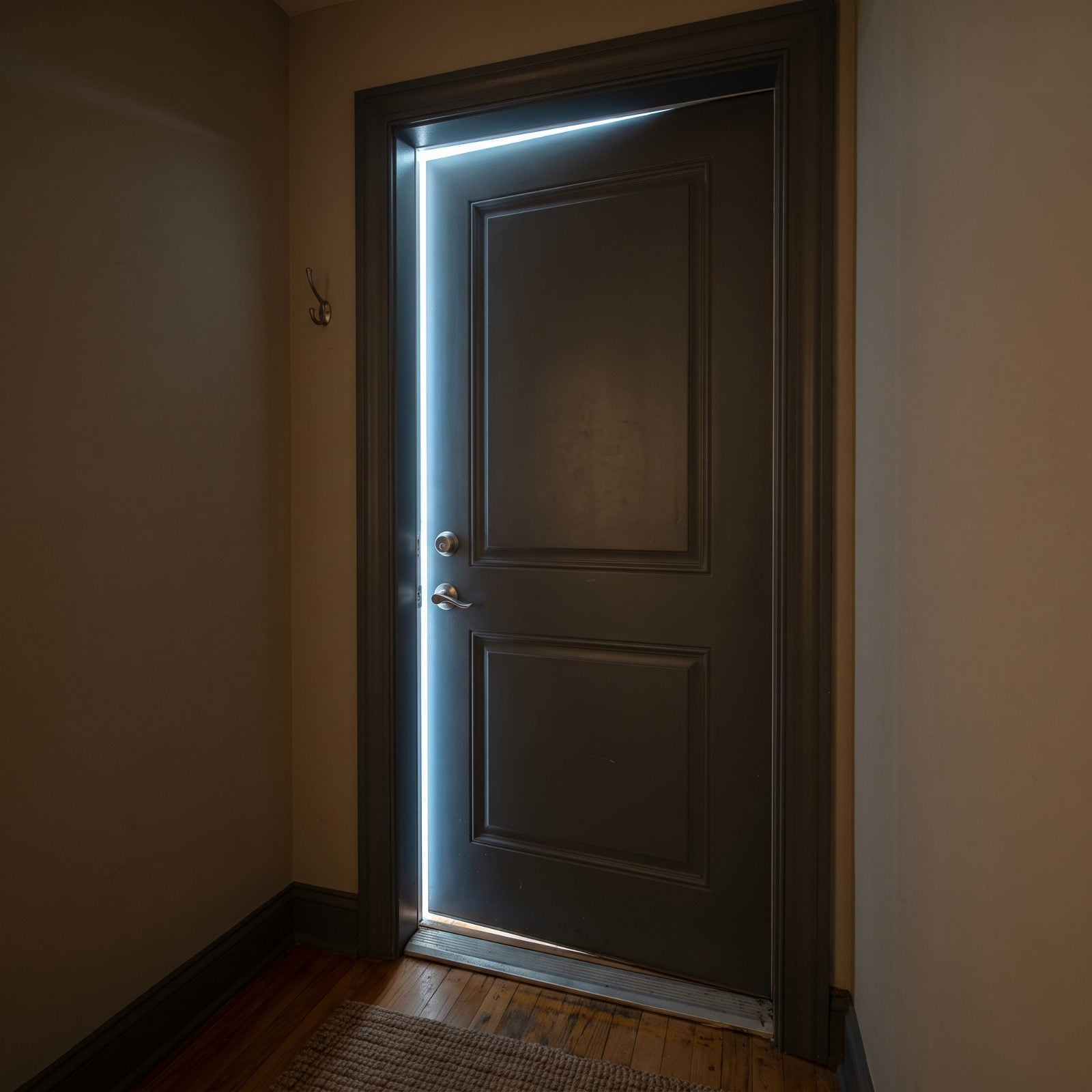 Daylight Visible Around the Closed Front Door