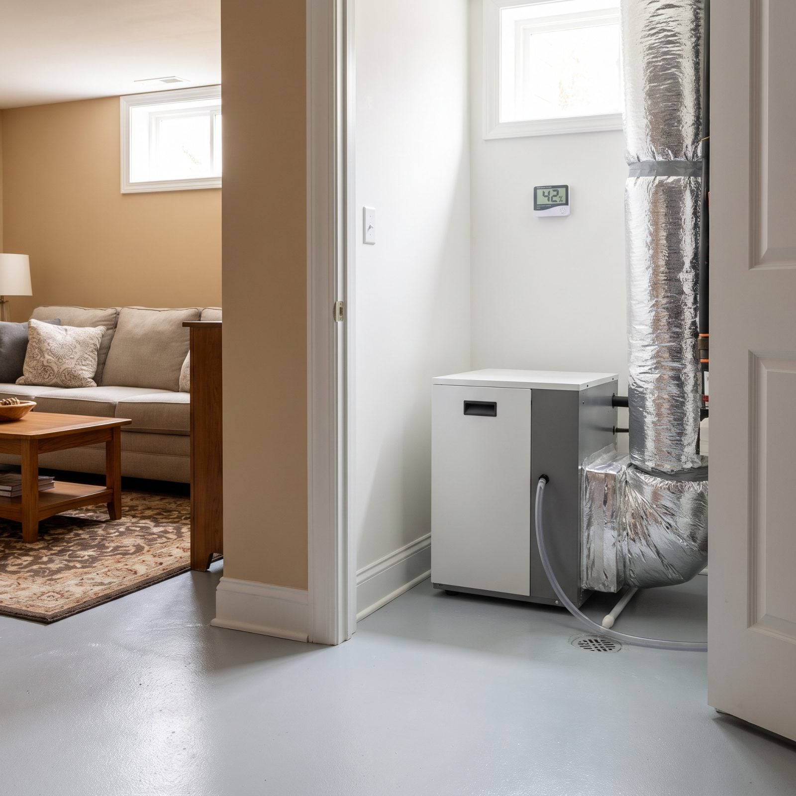 A Dedicated Dehumidifier Wired Into the Home's HVAC System
