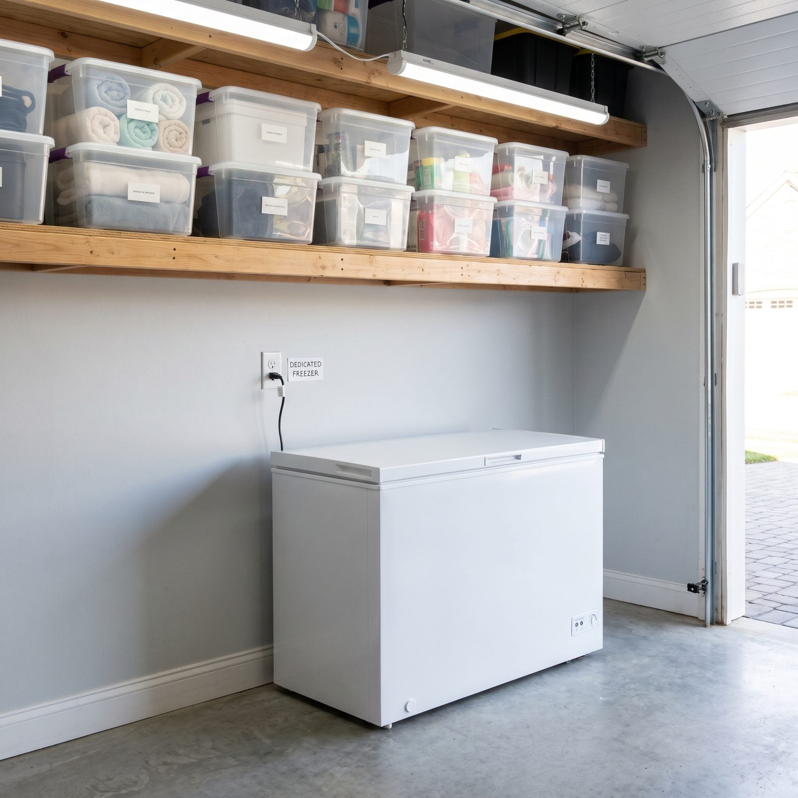 A Dedicated Freezer Outlet in the Garage or Pantry