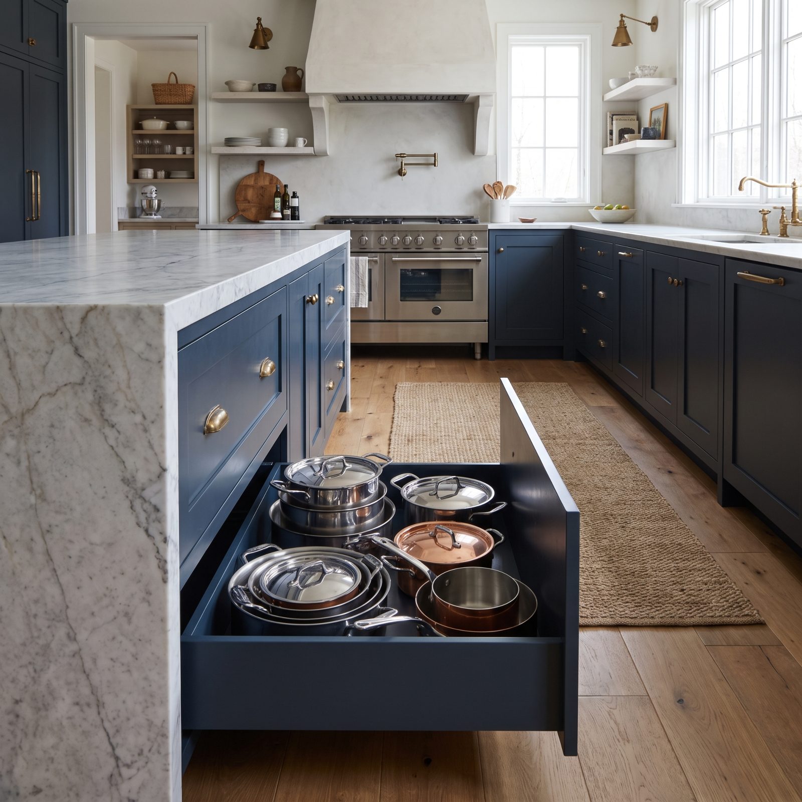 Deep Drawers That Finally Fit the Big Pots