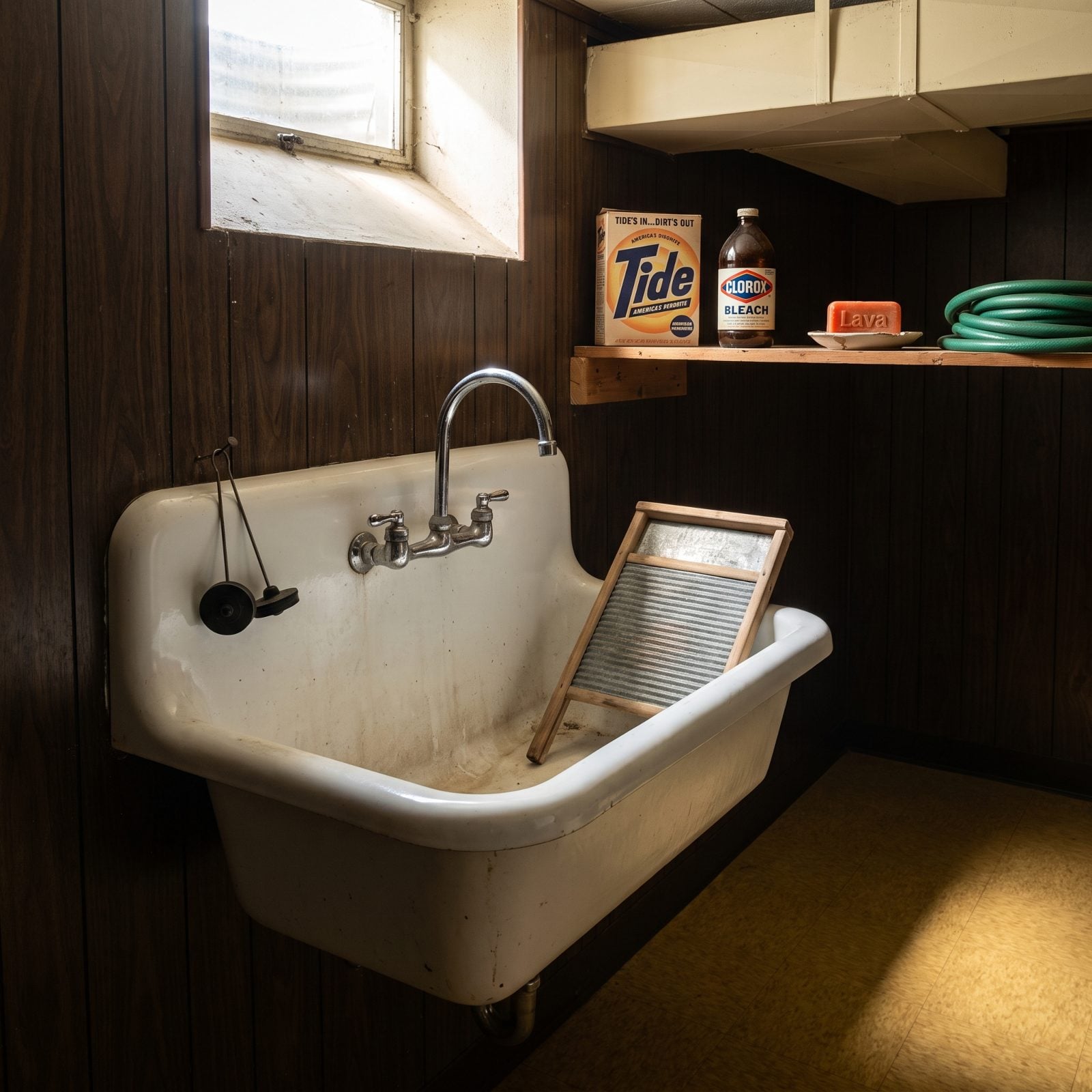 A Deep Porcelain Utility Sink for Every Messy Household Job