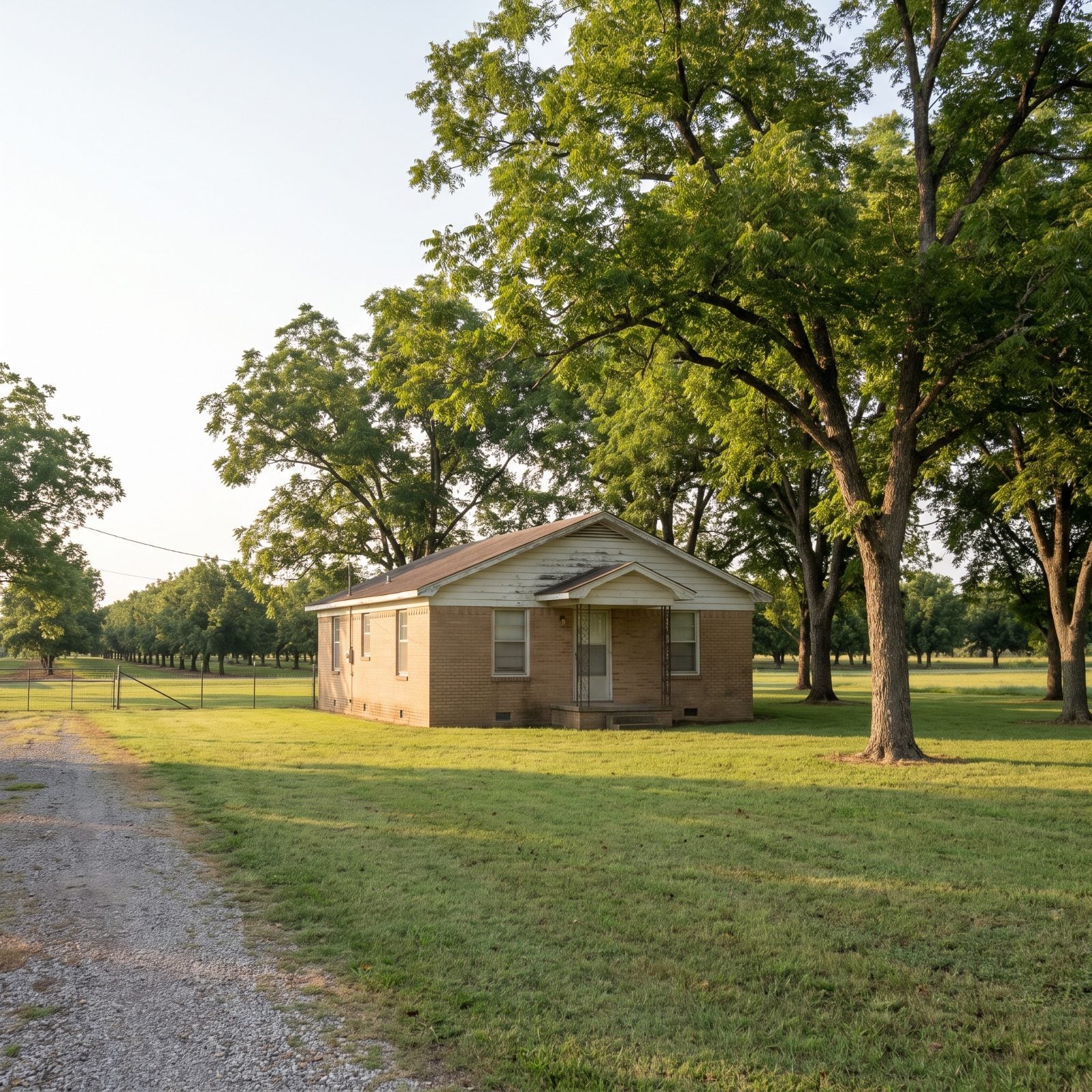 Dermott, Arkansas, Small Delta Homes Among the Pecan Groves