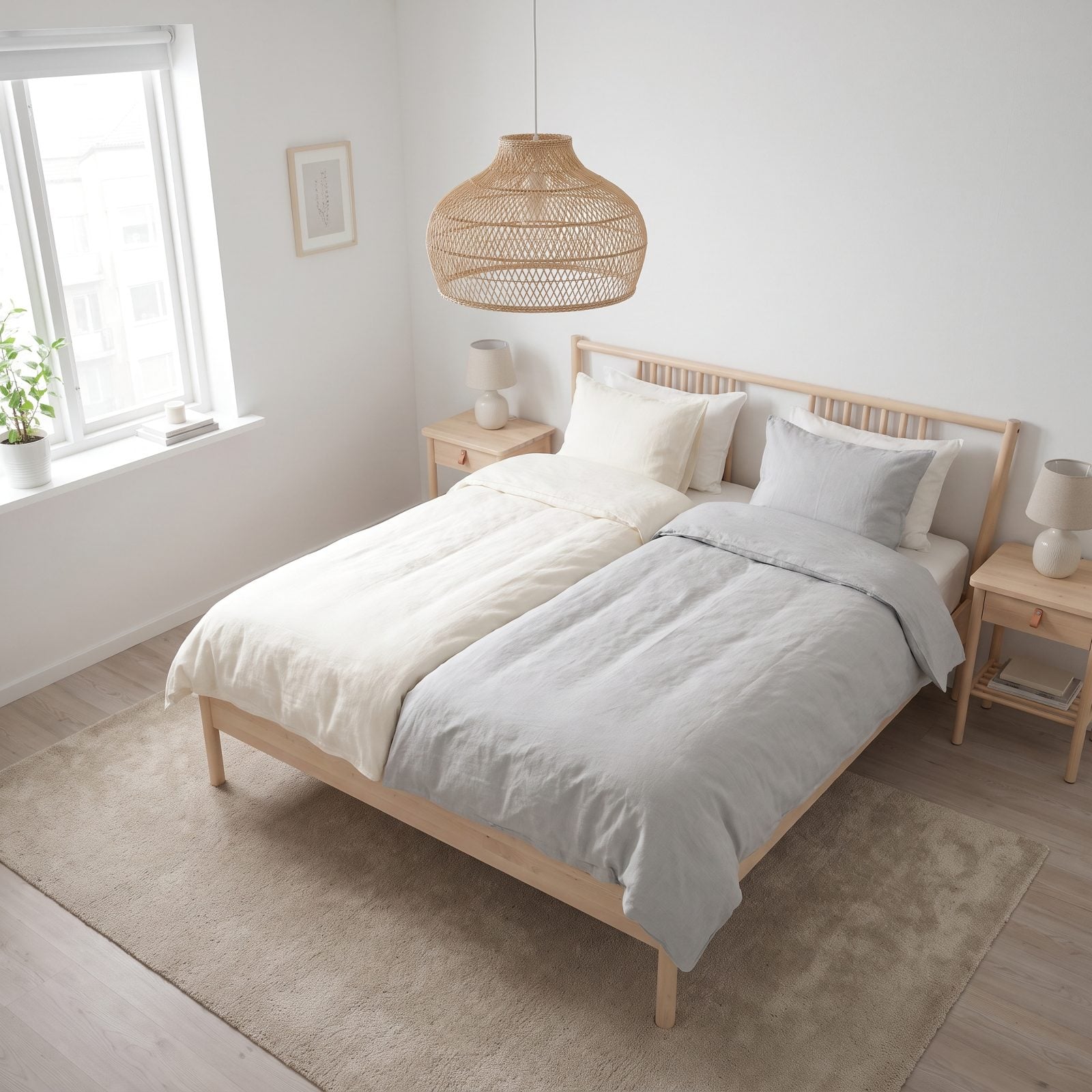 Ditch the Shared Cover for Two Twin Duvets on One Bed
