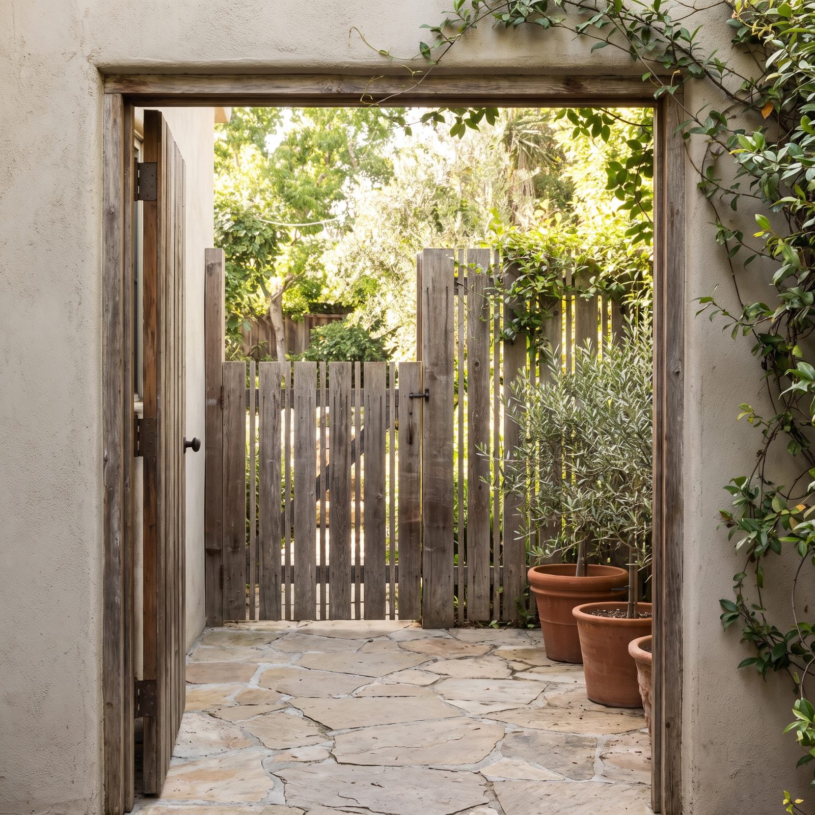 A Double-Gate Entry That Prevents Direct Sightlines