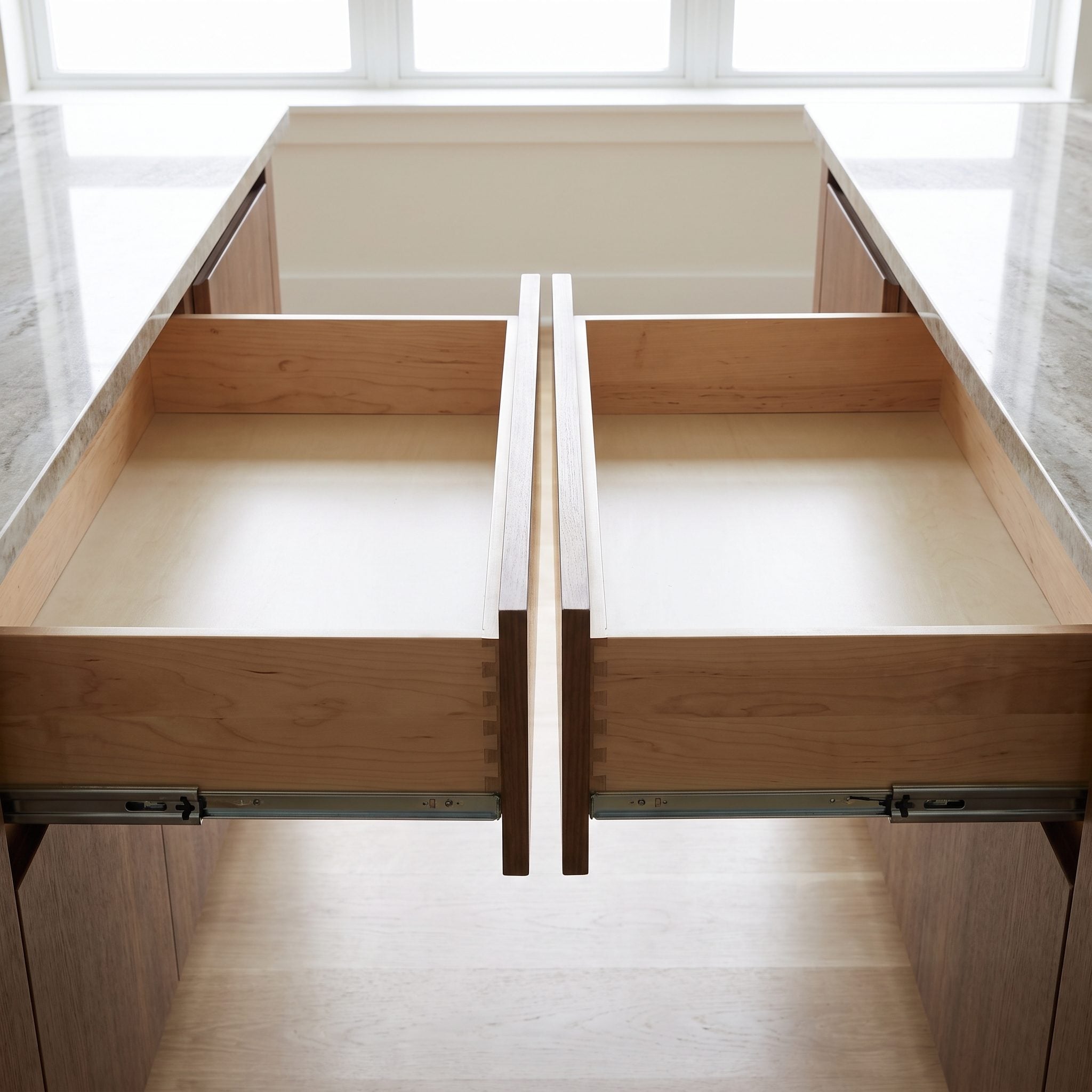 Drawers on Opposite Sides Collided When Both Were Open