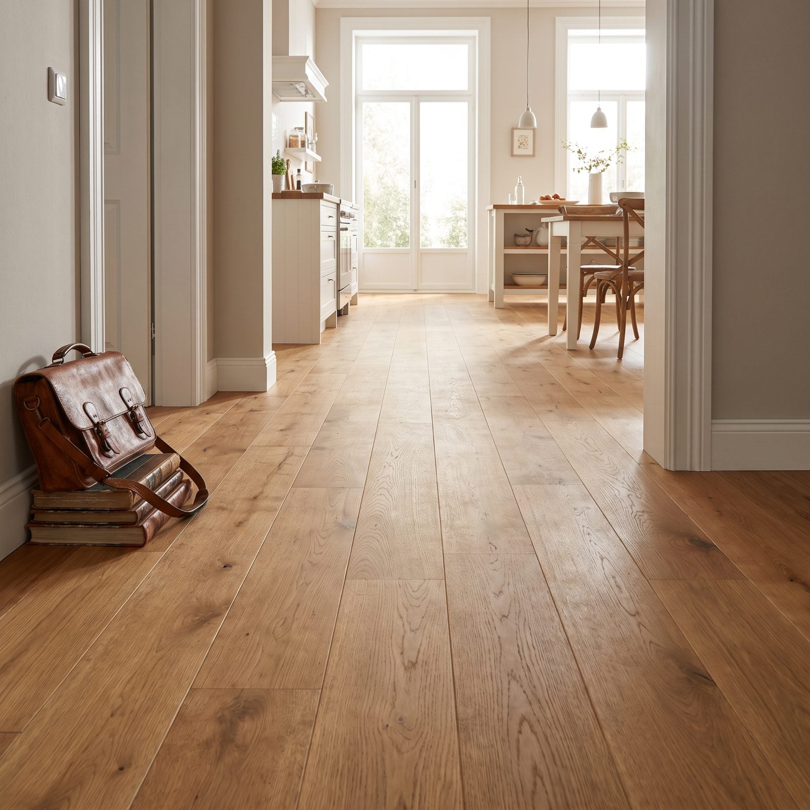 Durable Flooring That Runs Continuously Between Rooms