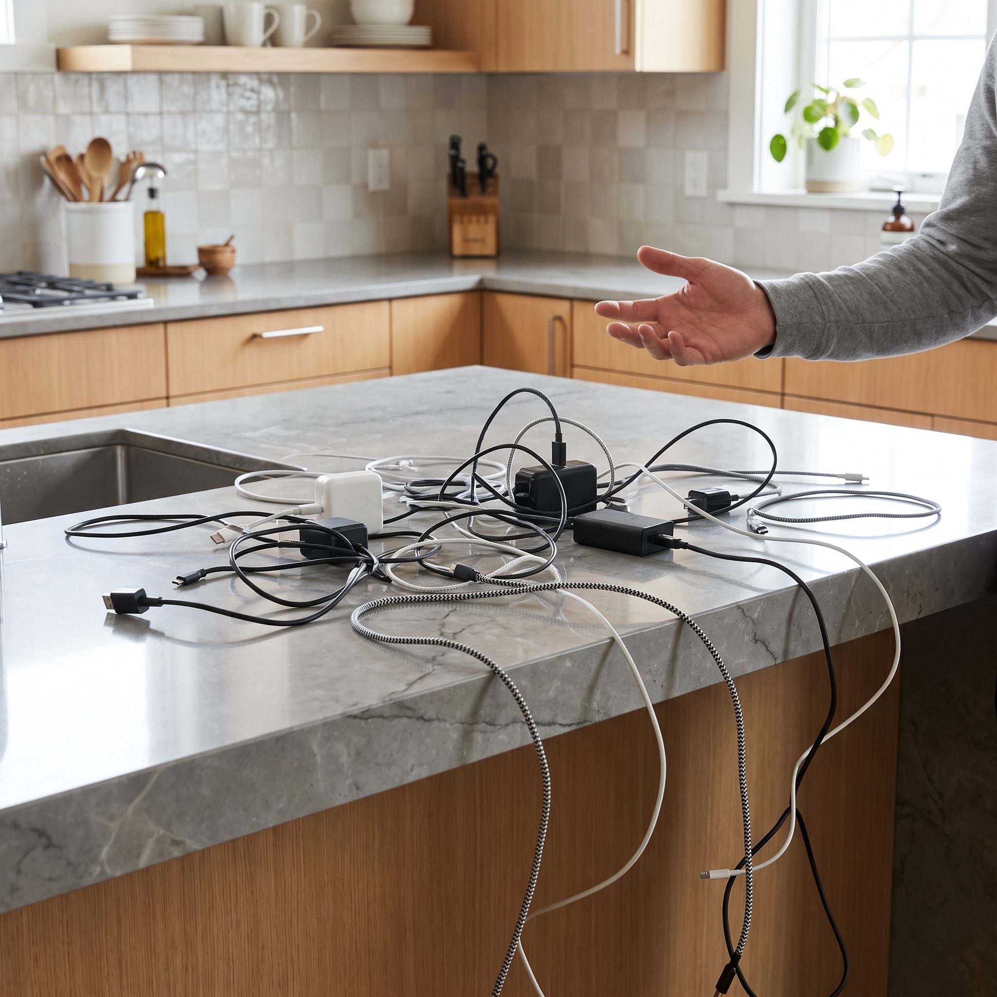 Electrical Outlets Were Considered Only After the Island Was Designed