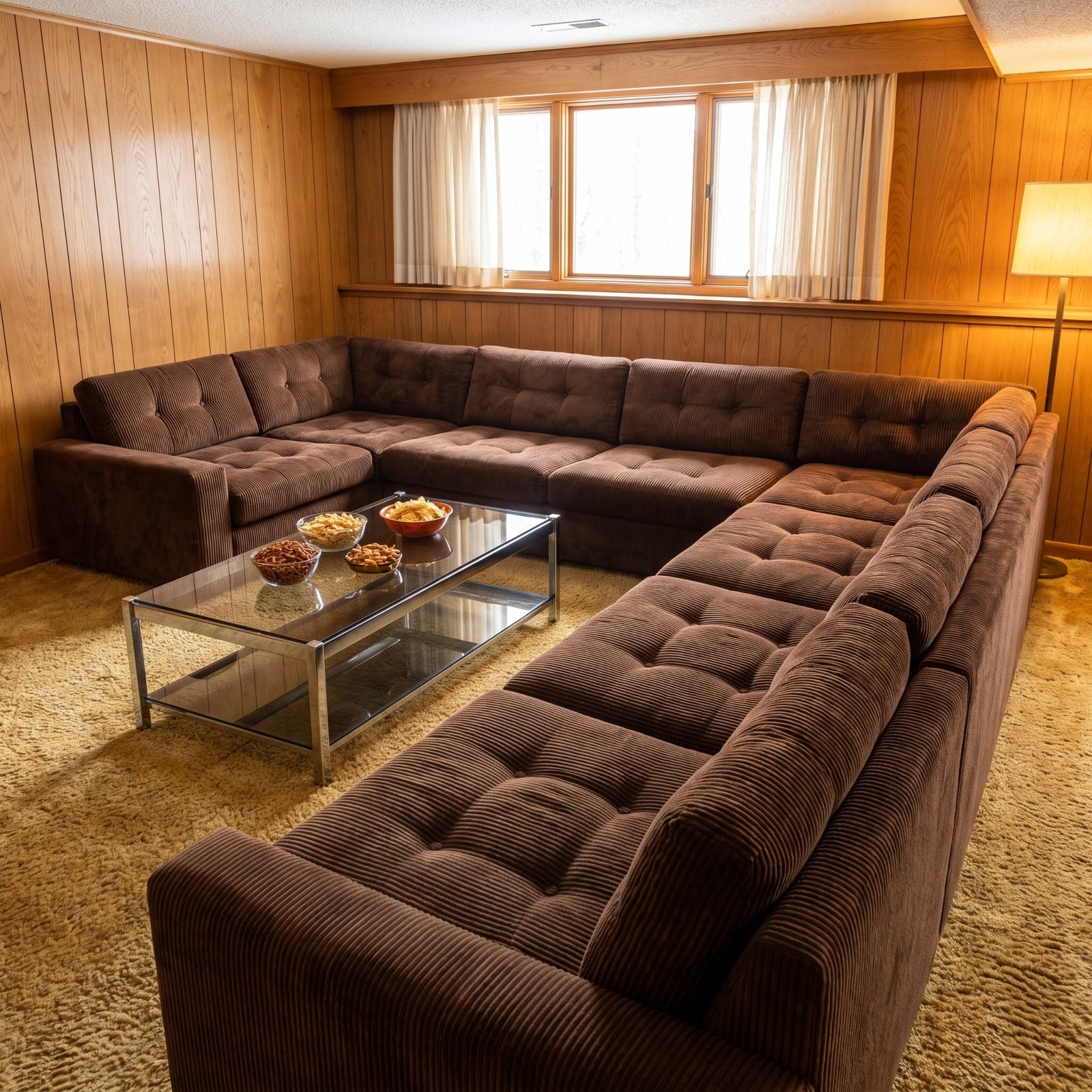 The Enormous L-Shaped Sectional Everyone Could Fit On