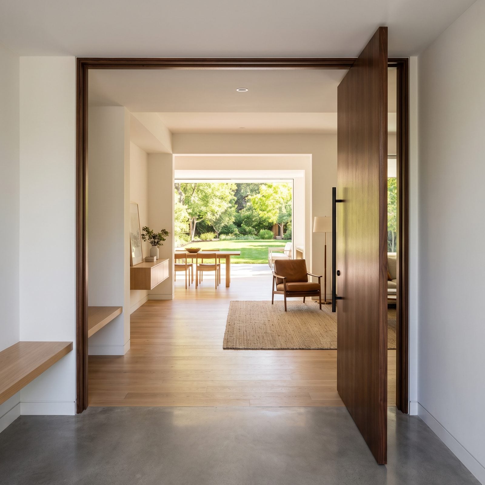 An Entry Sightline Extending to the Backyard