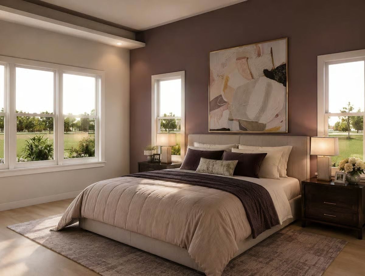 Mauve Walls and Velvet Pillows That Earned the Right to Be Here