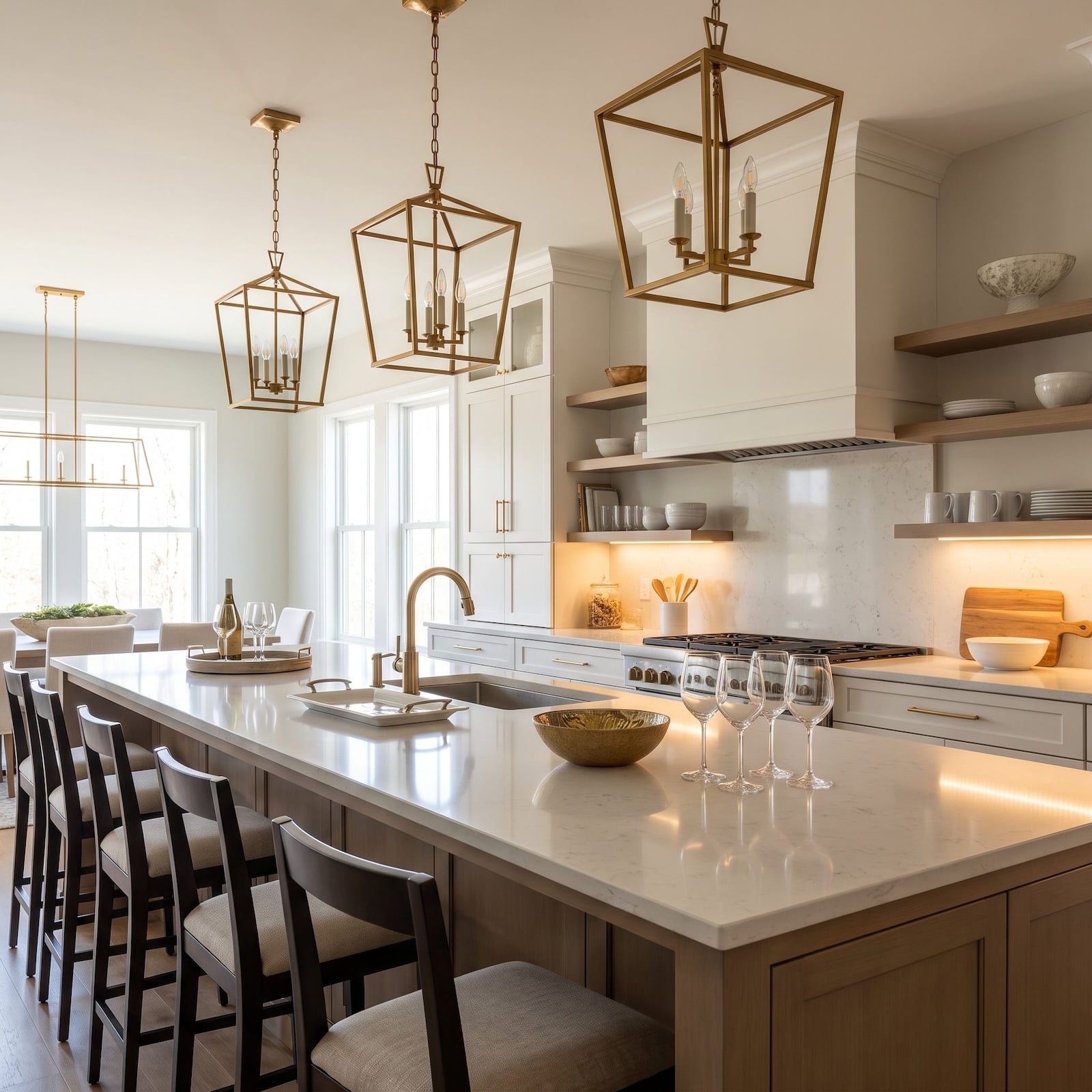 Don’t Hang the Island Pendants Until You See What the Island Actually Needs — 28 Kitchens Sized to Match