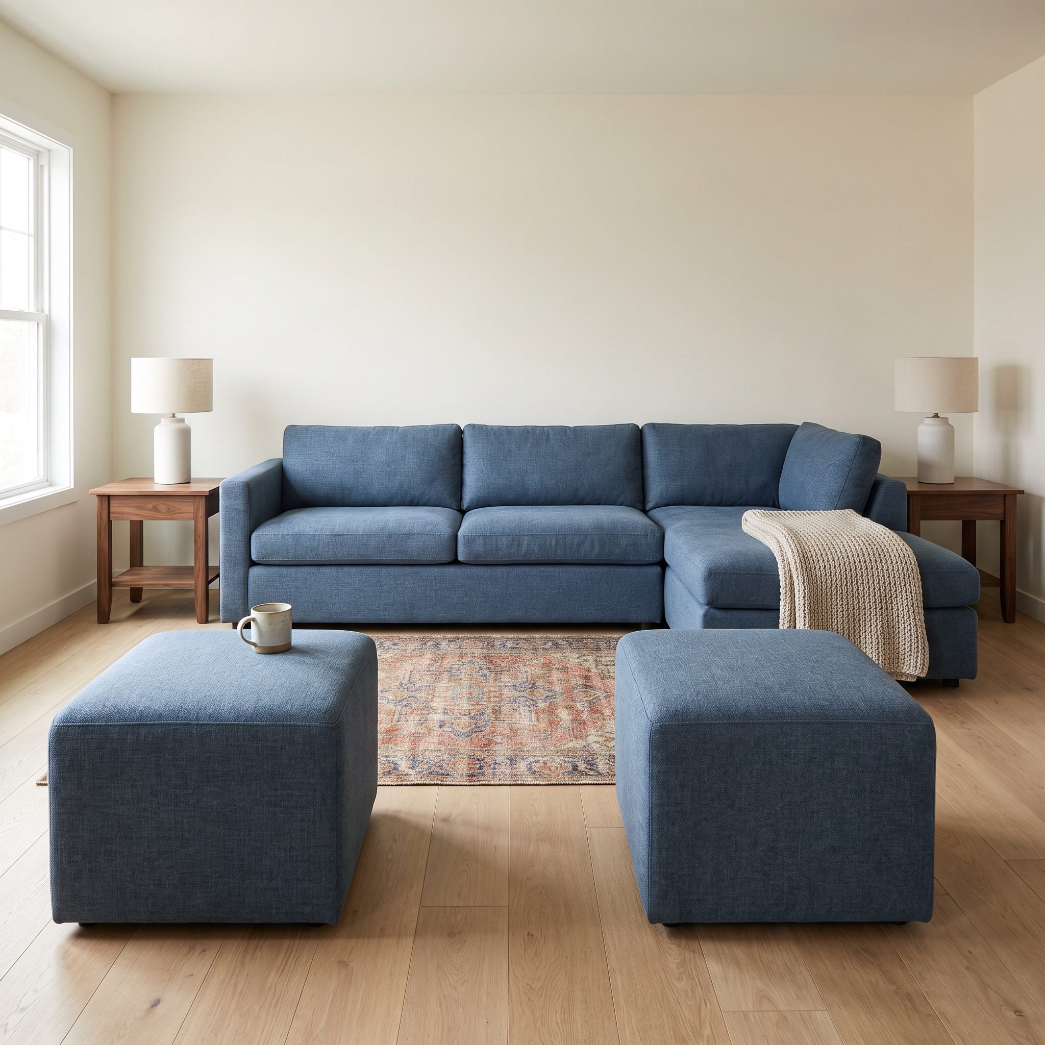 Family Lounge: A Larger Foundation Without Losing the Favorite Rug