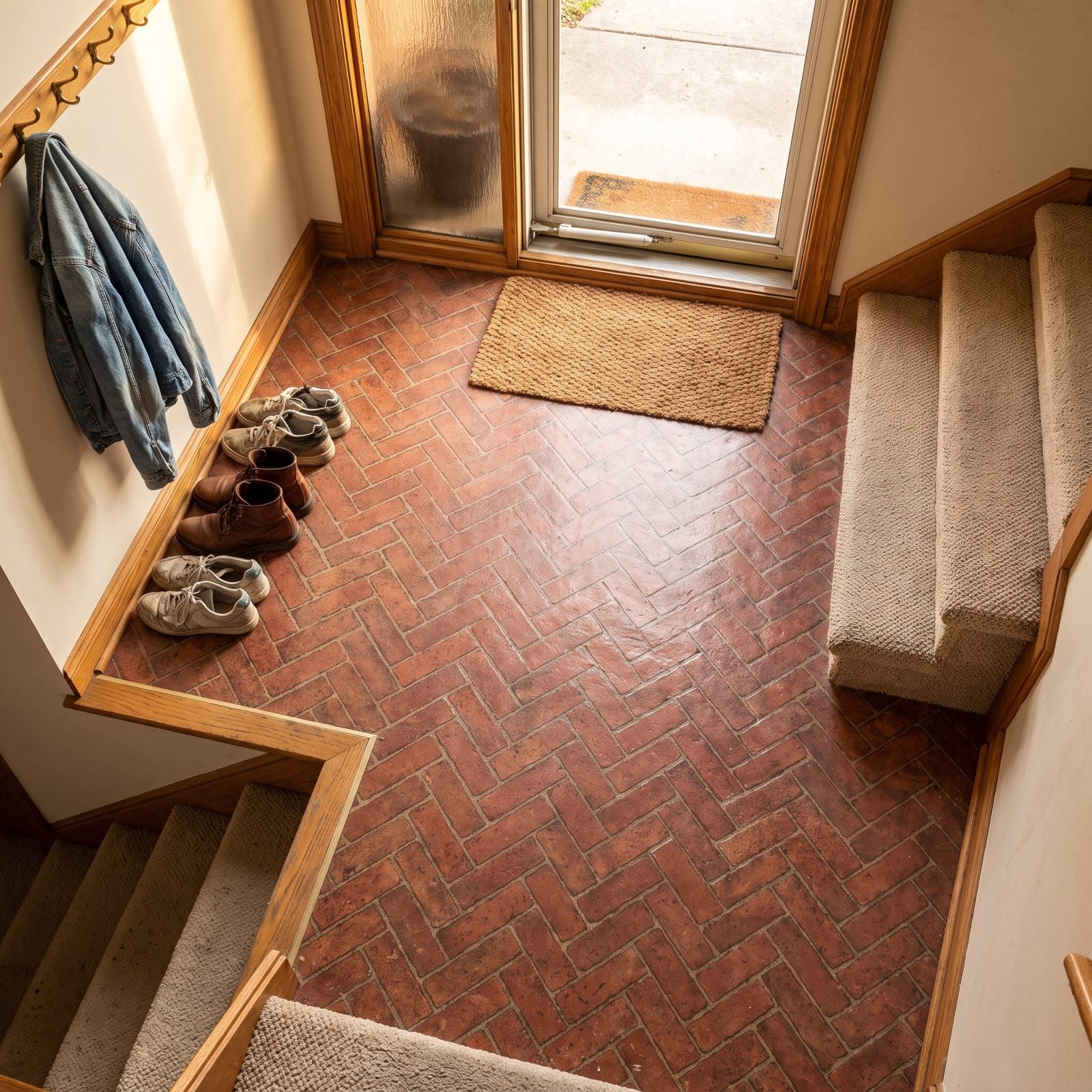 The Faux-Brick Vinyl Floor in the Entry That Fooled Absolutely No One