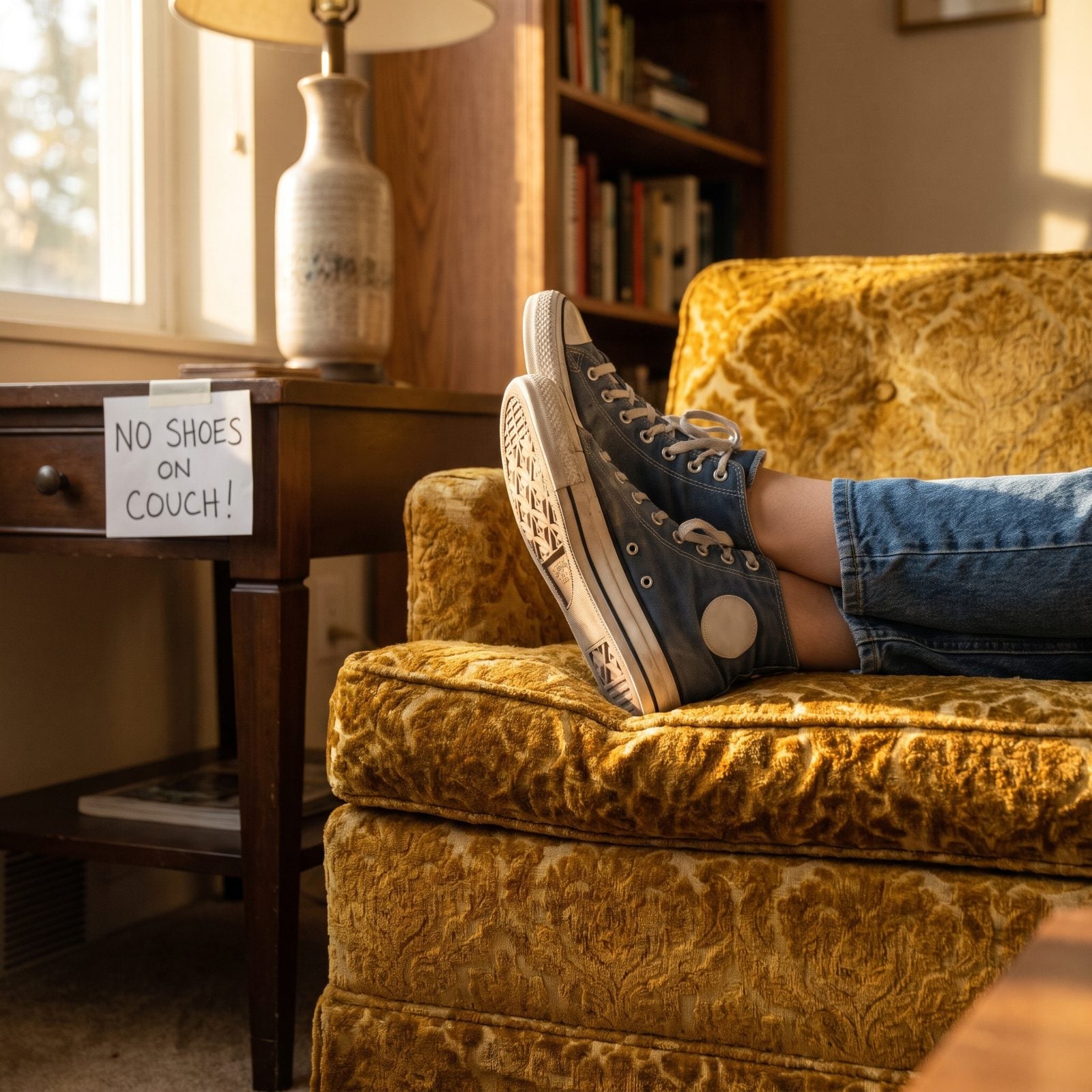Feet Stayed Off the Furniture, No Exceptions