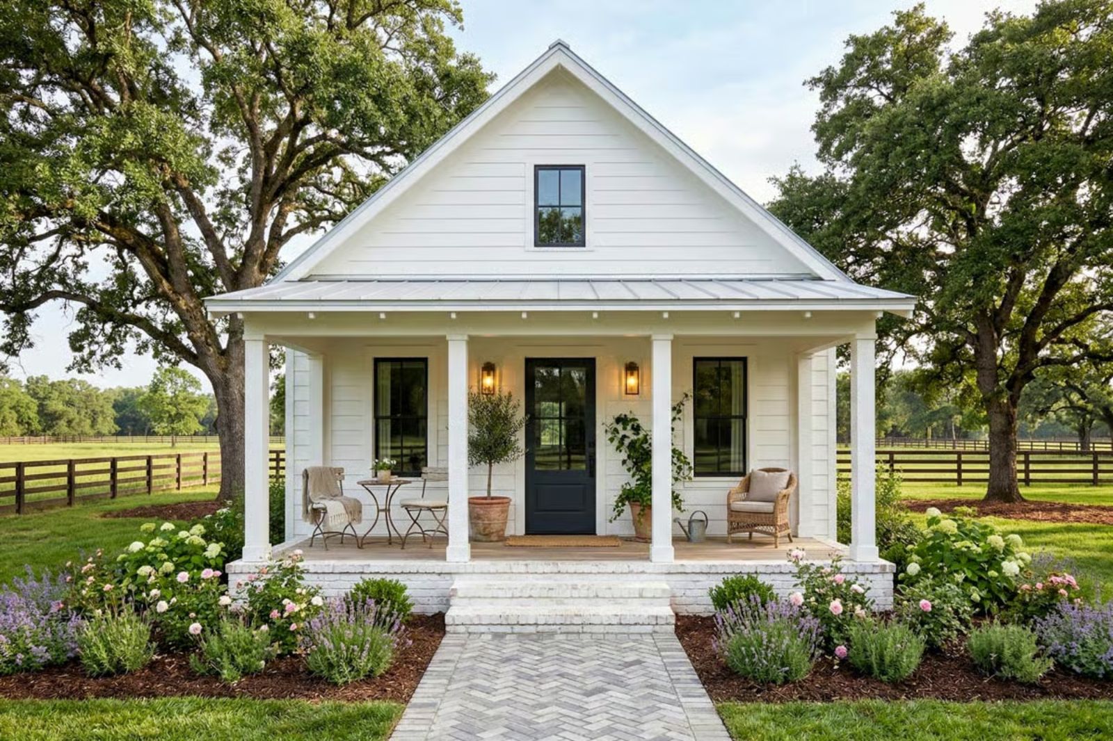 Fieldrose 2-Bedroom ADU Cottage with Covered Front Porch Designed for Couples Who Love a Quiet Morning Coffee More Than Anything (Floor Plan)