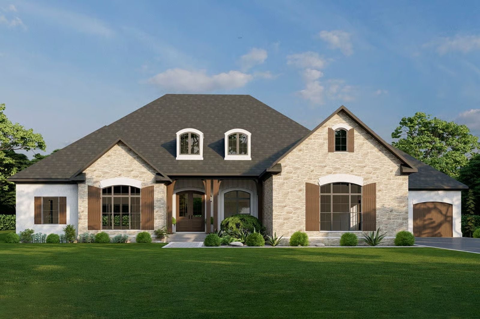 Fieldstone Provence 3-Bedroom French Country with Workshop Designed for Couples Who Married Their Best Friend and Their Best Friend's Hobbies (Floor Plan)