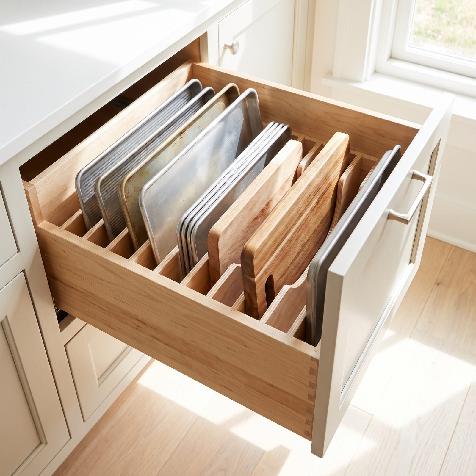 File Baking Sheets and Cutting Boards Like Paperwork