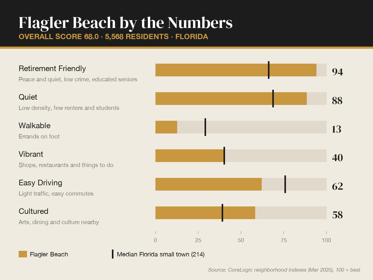 Flagler Beach by the numbers