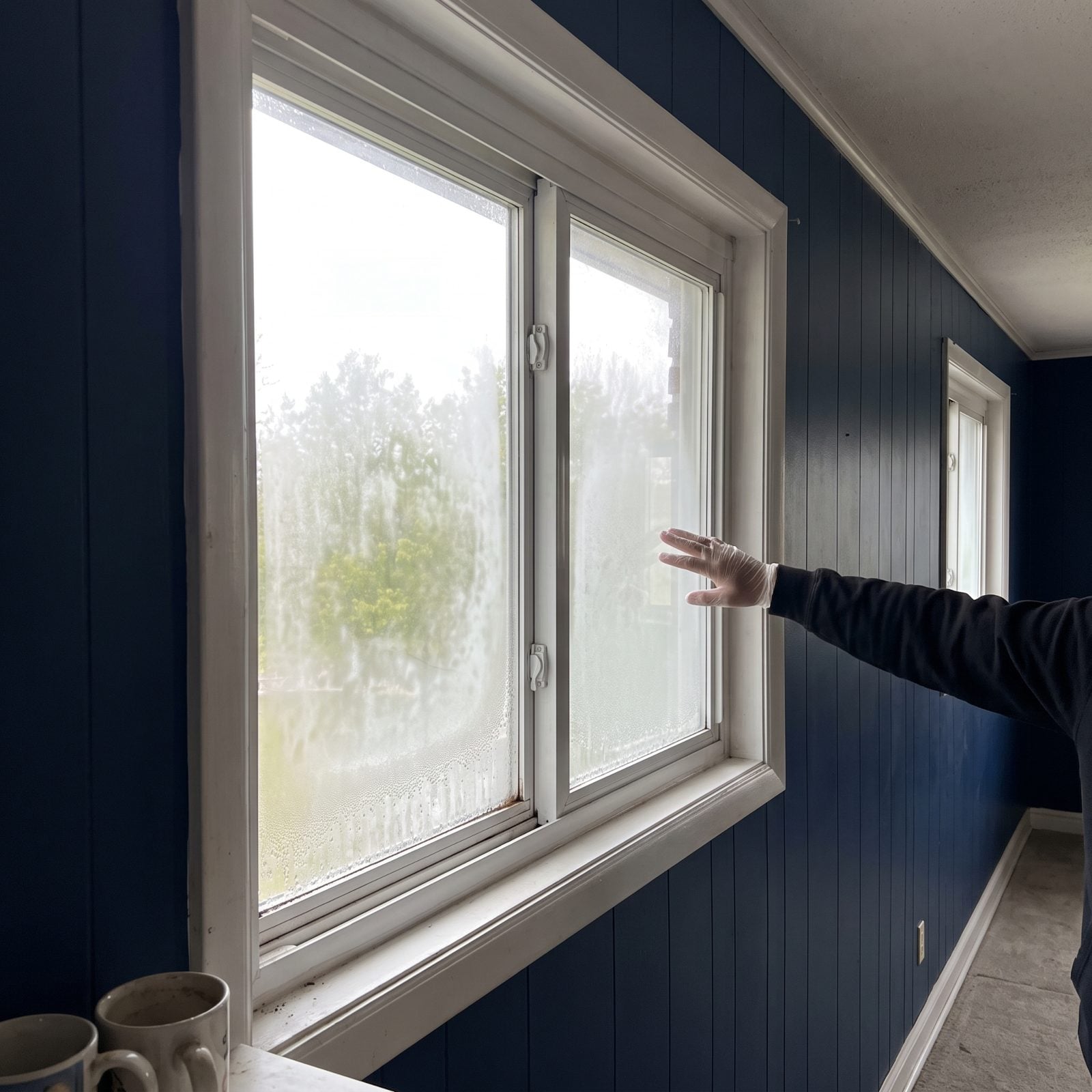 Fog Trapped Between Double-Pane Window Glass