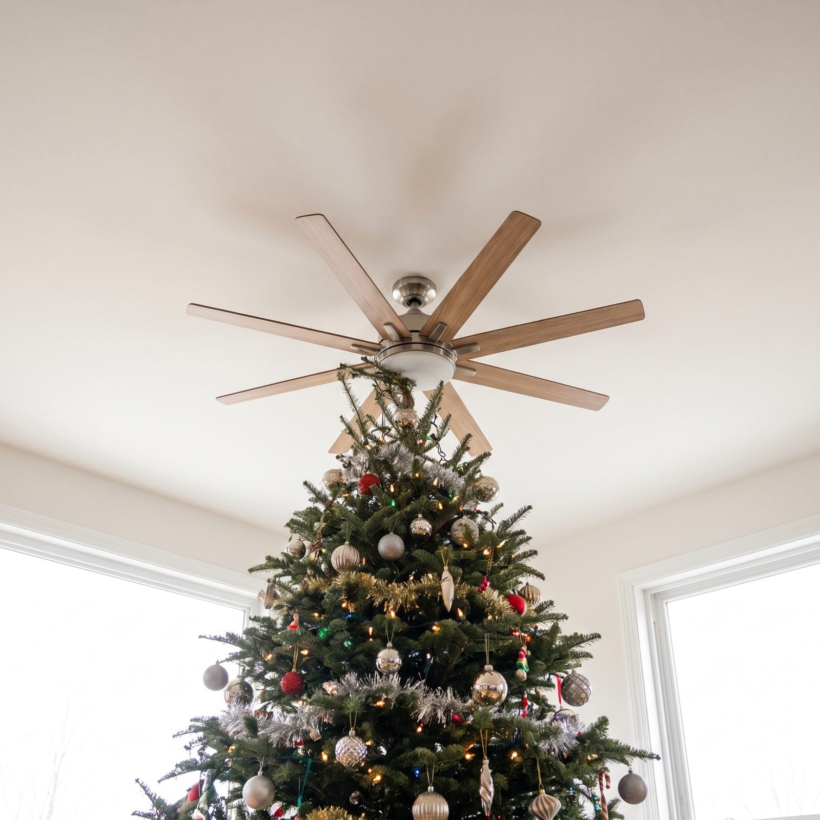 Forcing It Under a Ceiling Fan