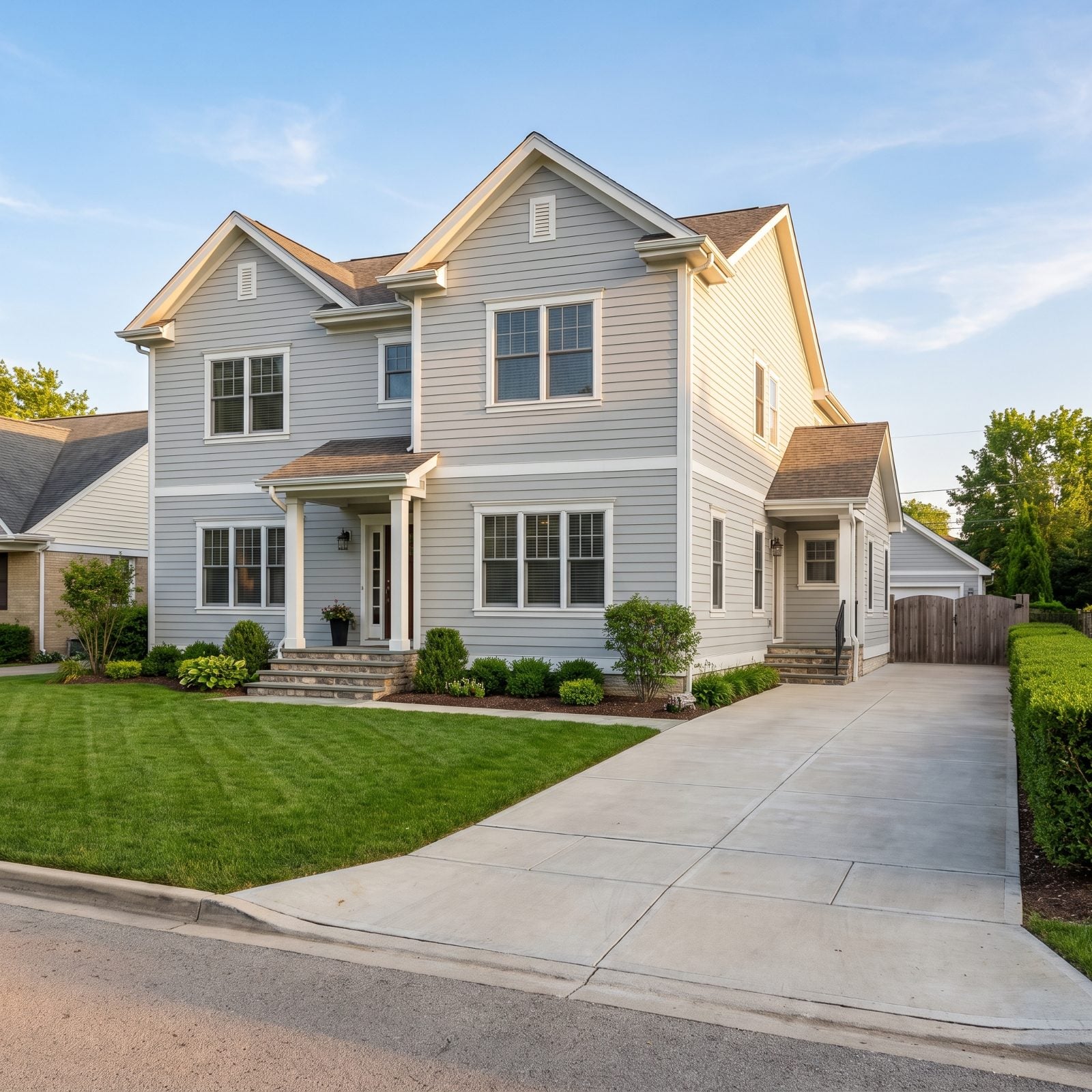 Forcing Visitors Onto the Driveway Instead of a Front Walk