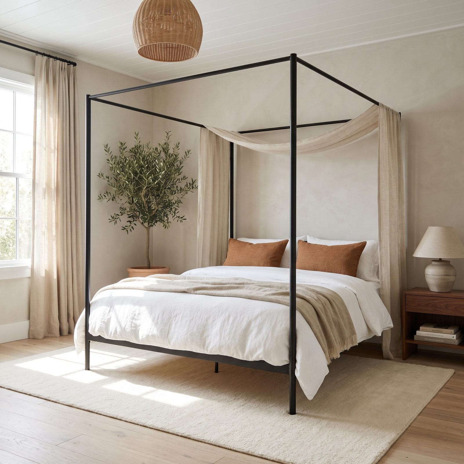 Four-Poster Canopy Beds, Stripped Down