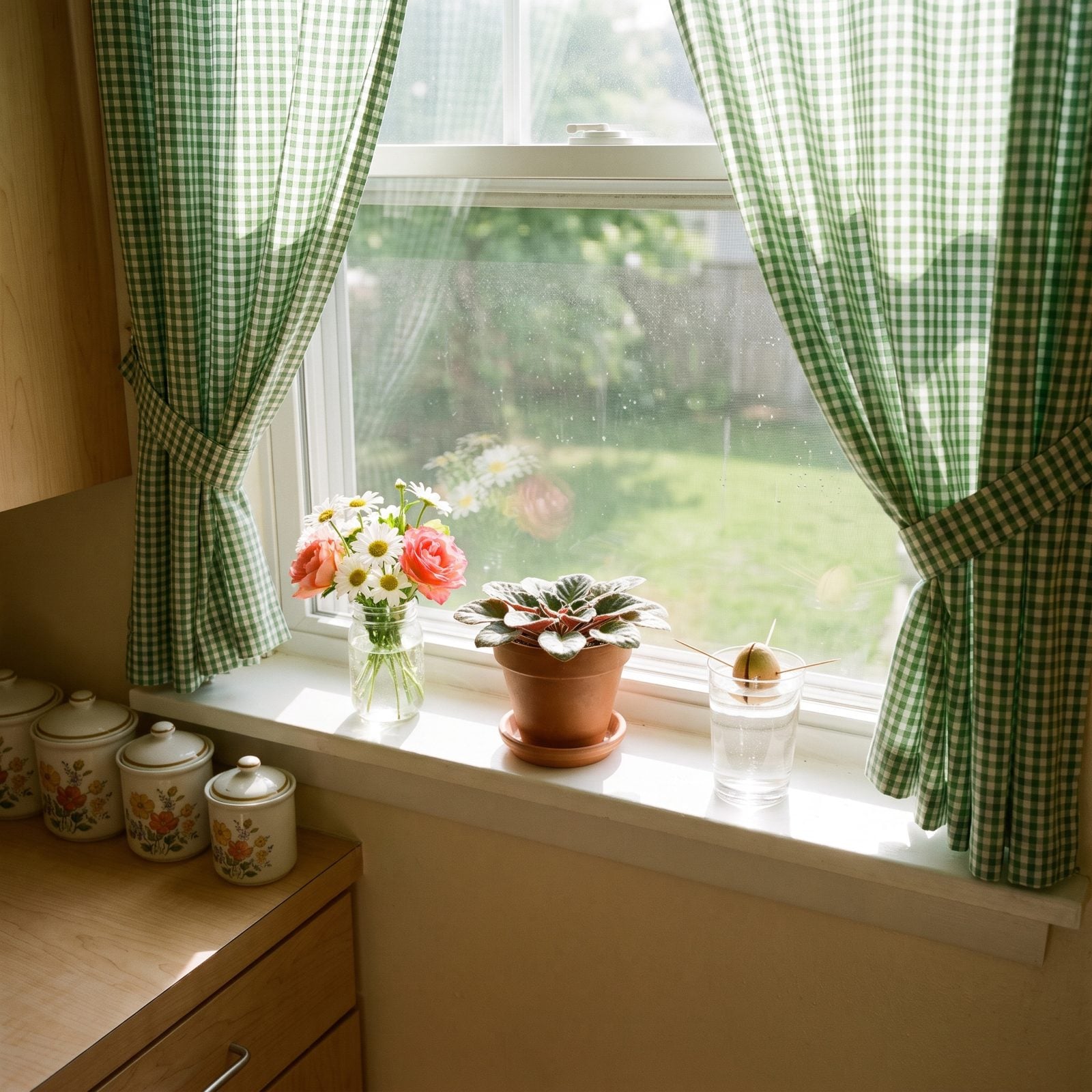 Fresh Flowers or a Stubborn Plant on the Windowsill