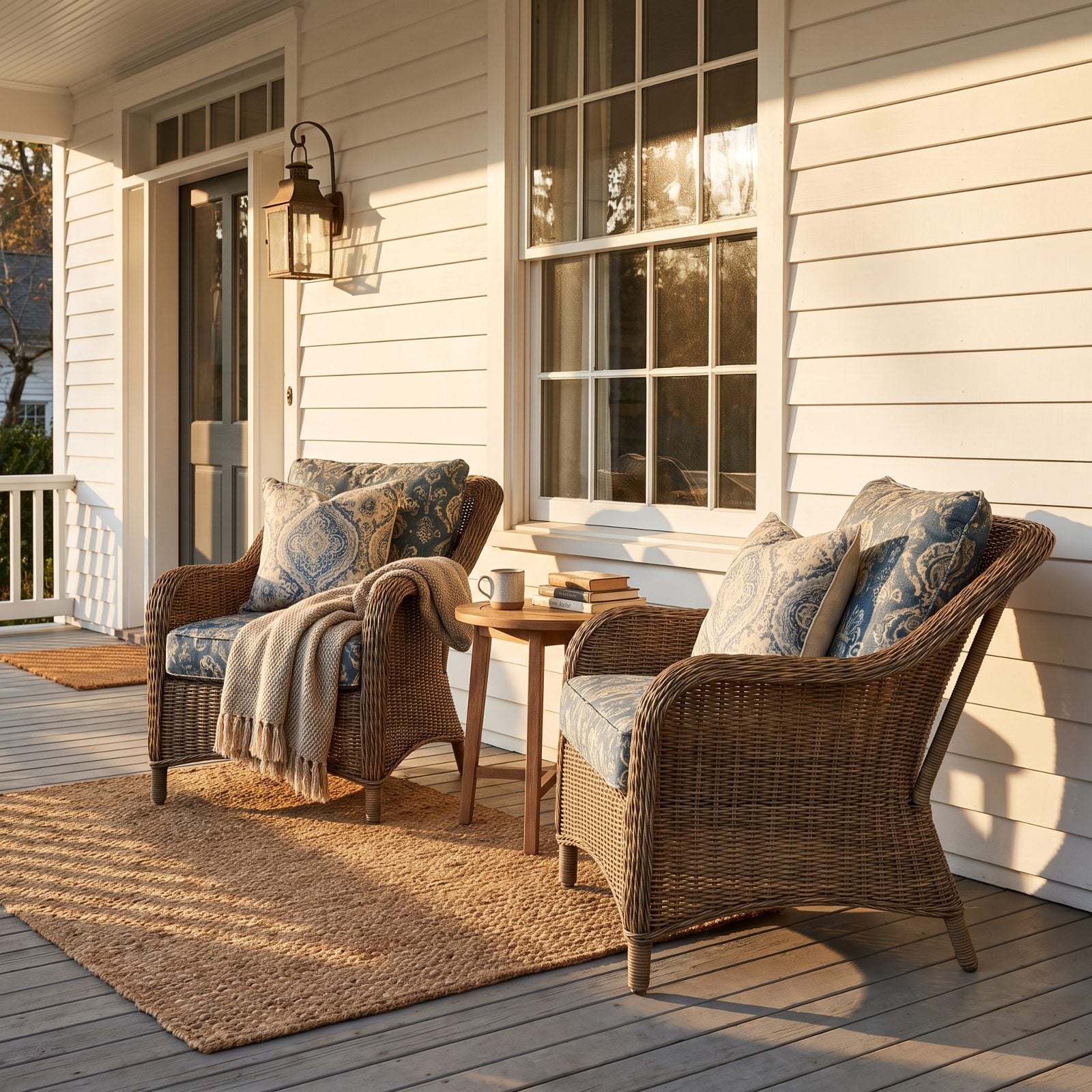 A Front Porch Arranged for Conversation