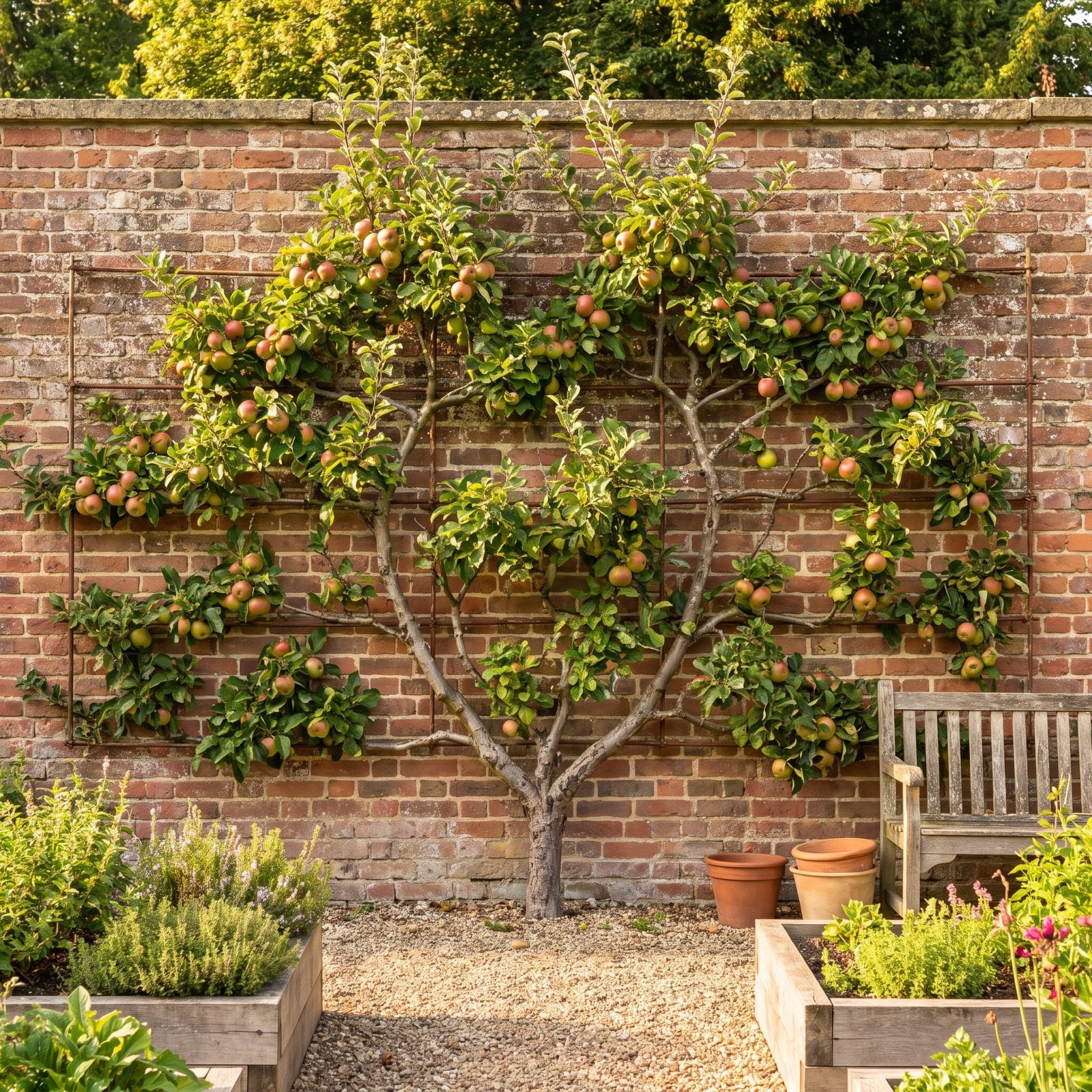 A Fruit-Bearing Espalier Screen