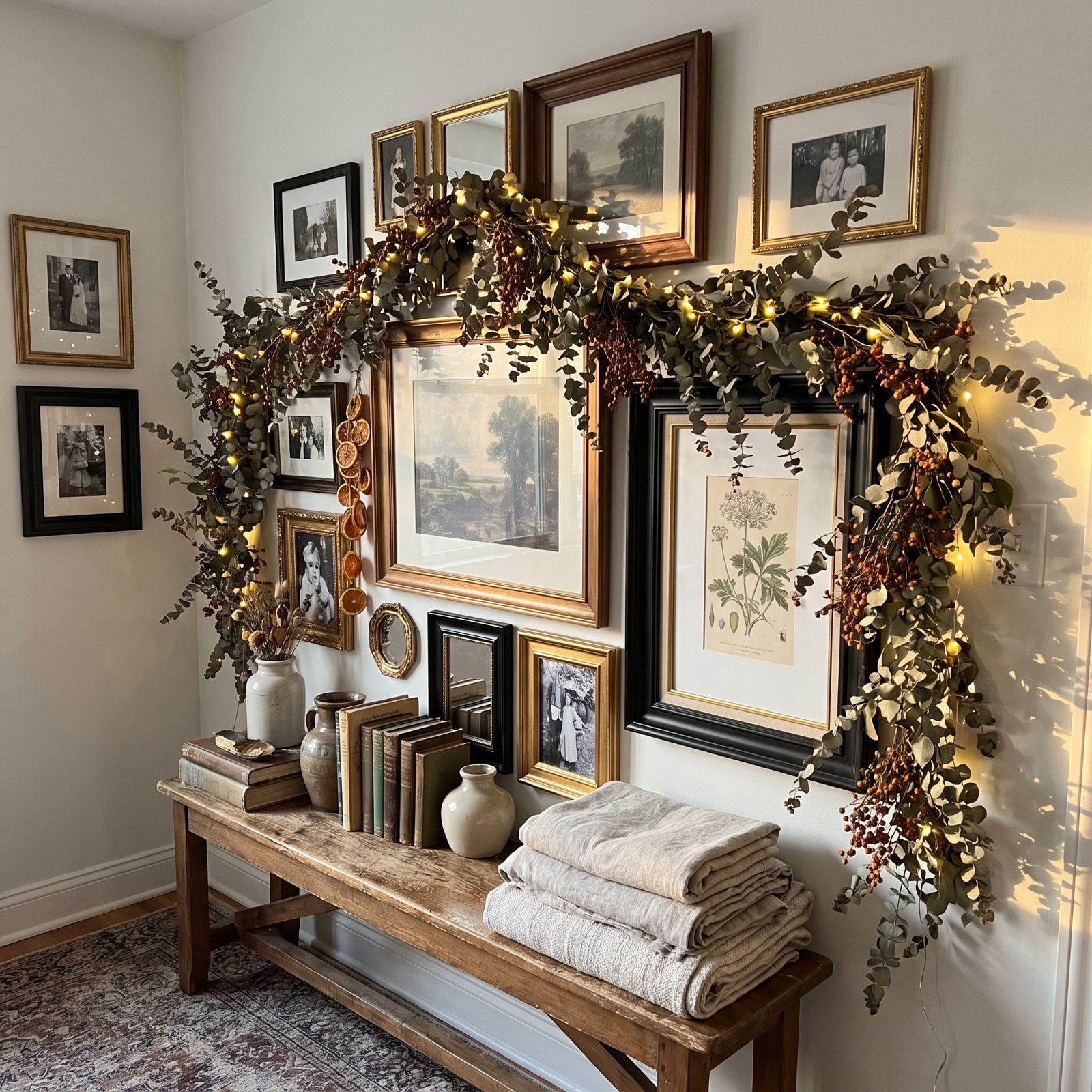 The Gallery-Wall Pieces Hidden Behind Garlands