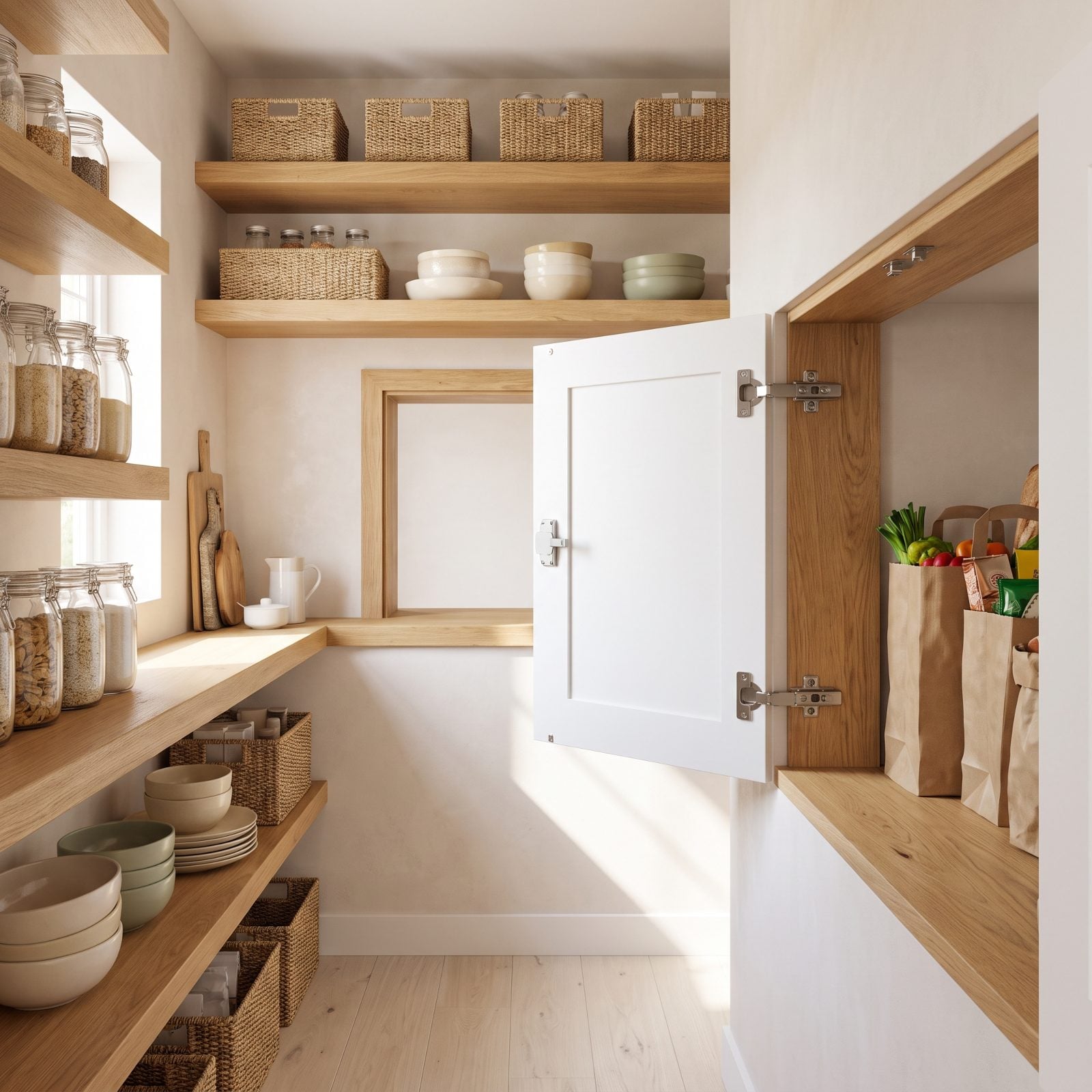 Garage-to-Pantry Grocery Hatch: Skip the Long Walk In