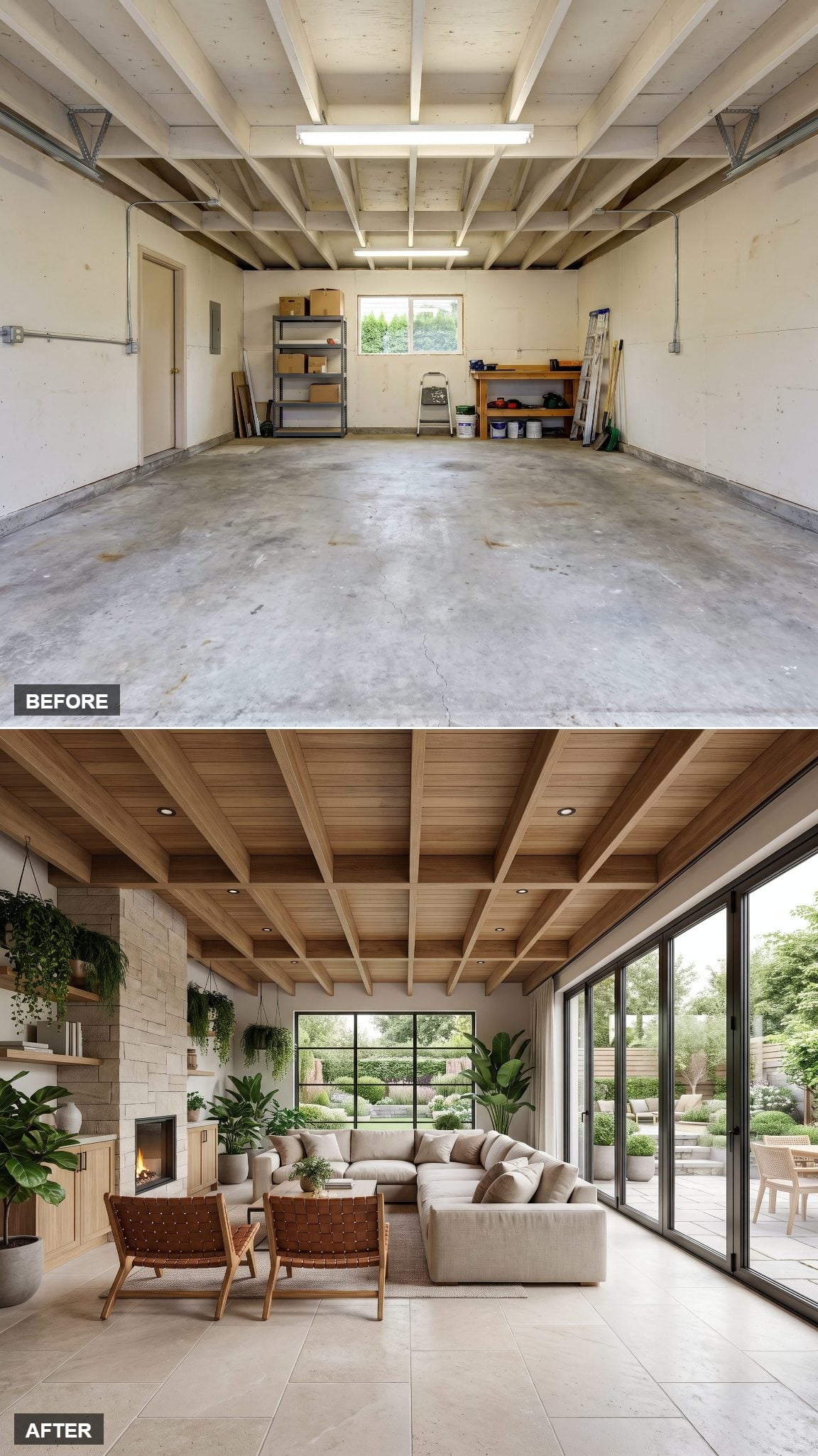 A Garden Family Room Open to the Outdoors