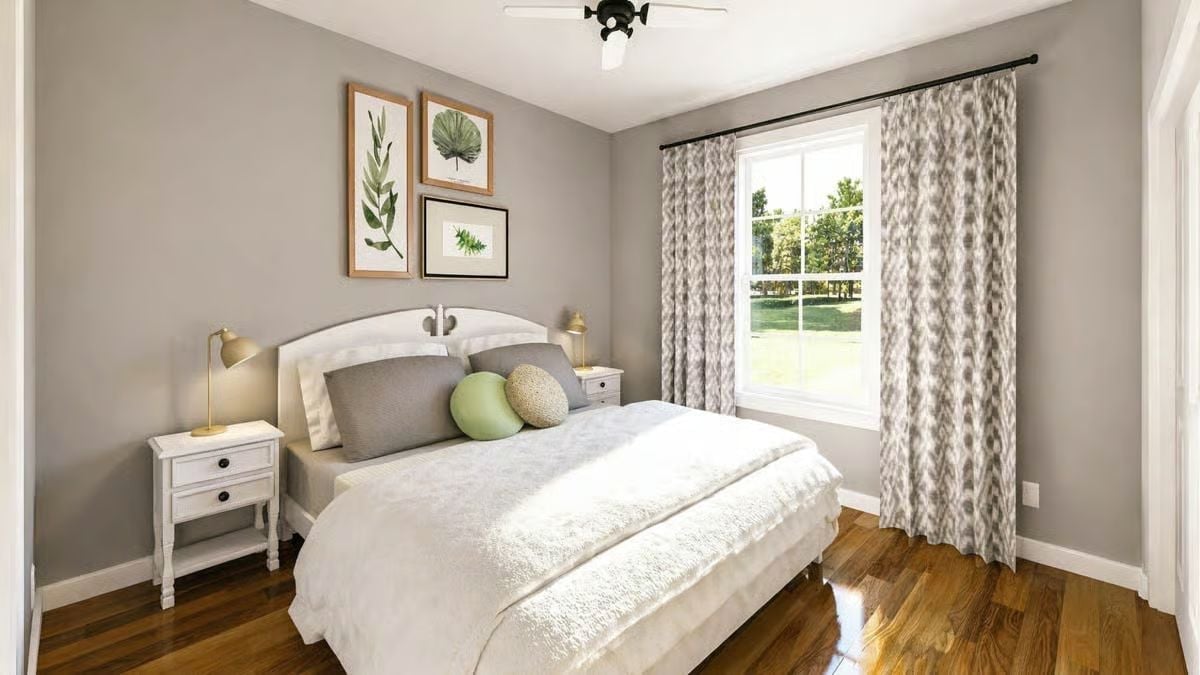 Botanical Prints, Round Pillows, and a Window That Earns Its Keep