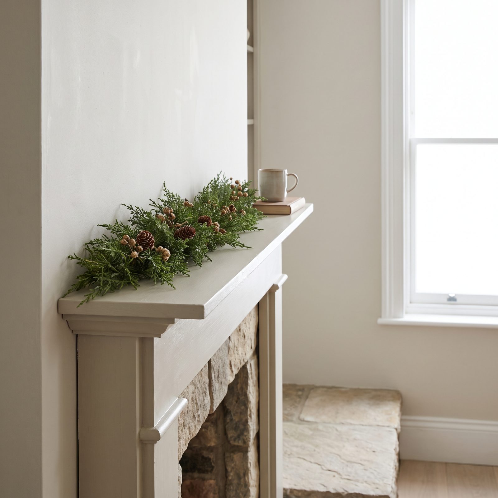A Garland Sized to the Mantel's Actual Depth