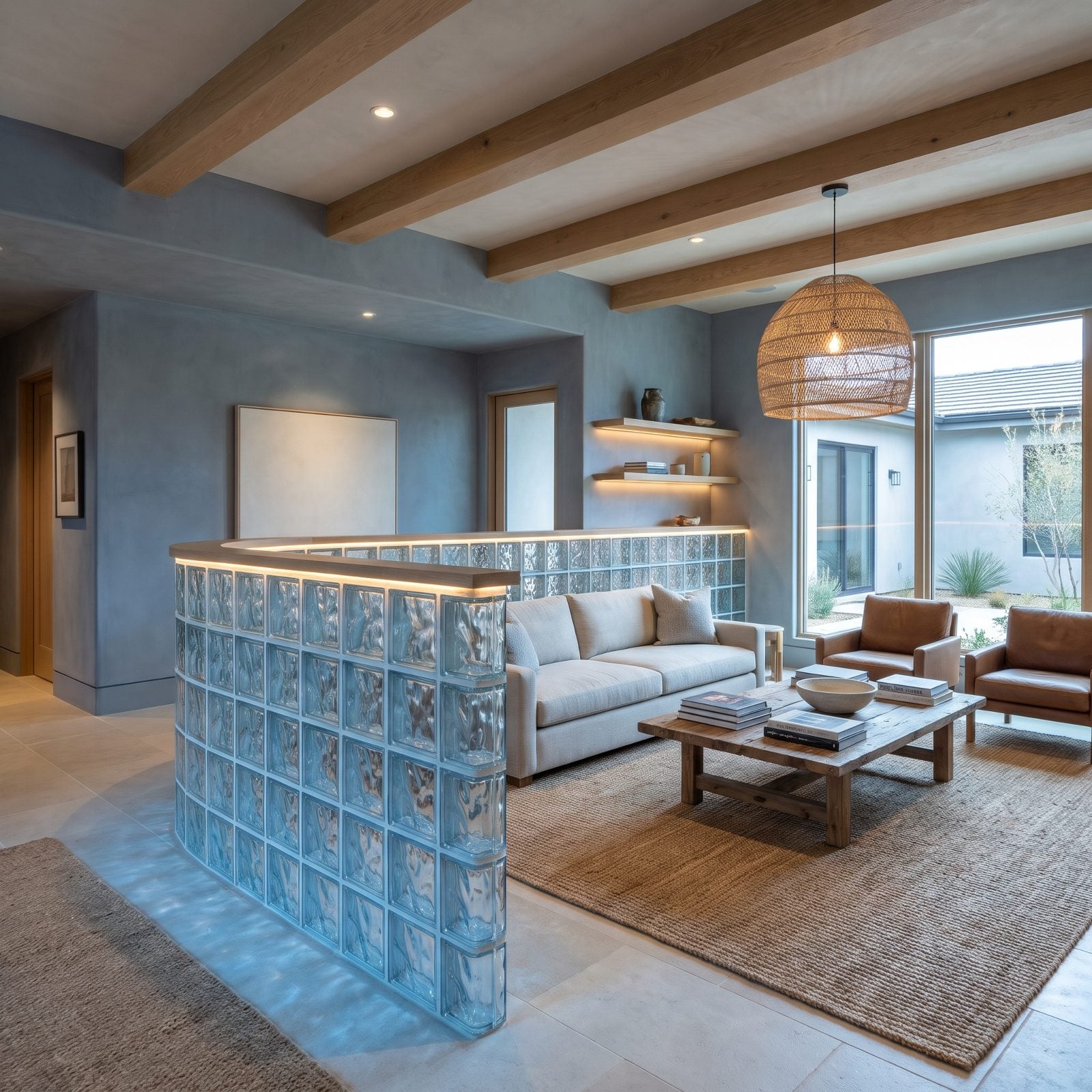 The Glass Block Half-Wall Nobody Asked For