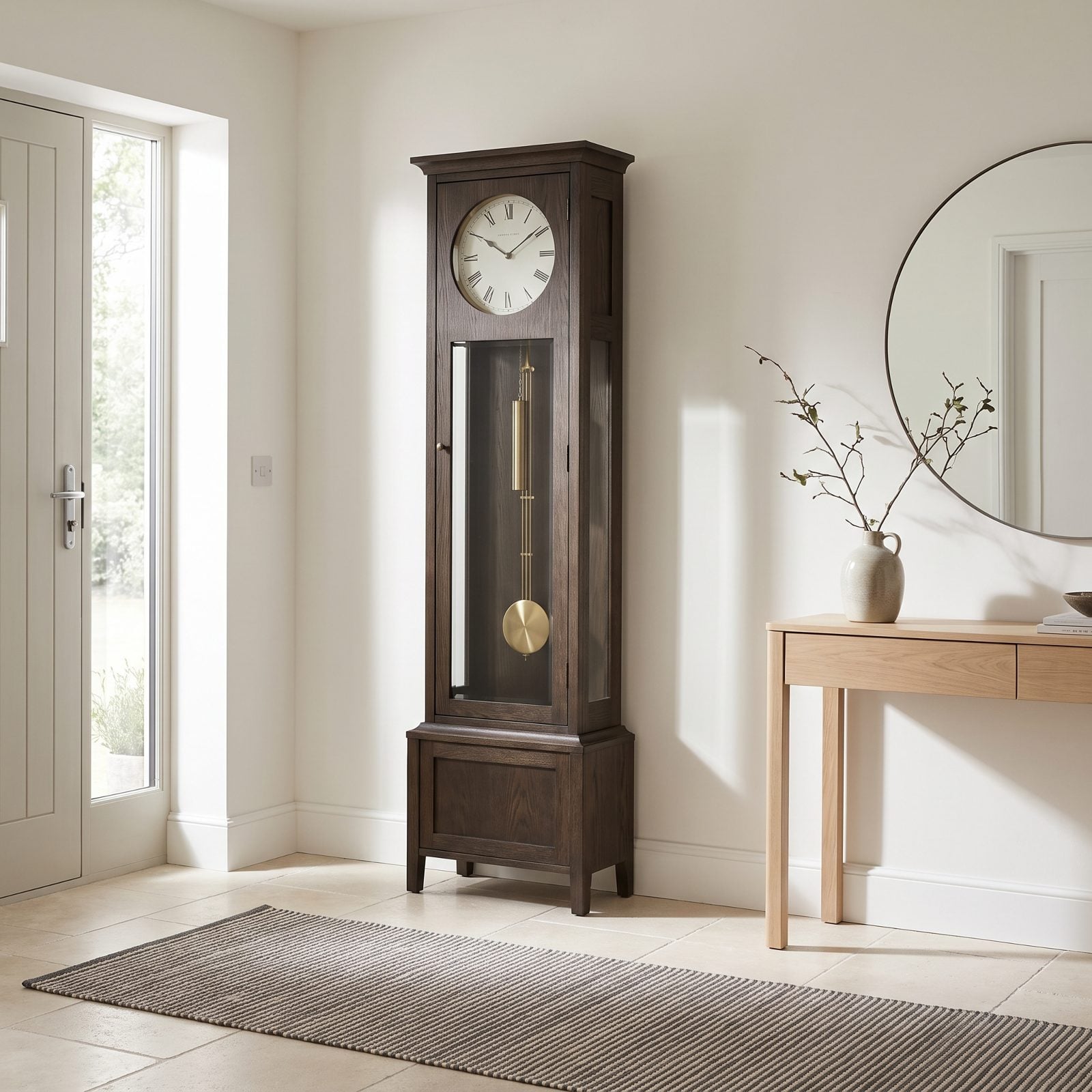 Grandfather Clocks in Modern Entryways