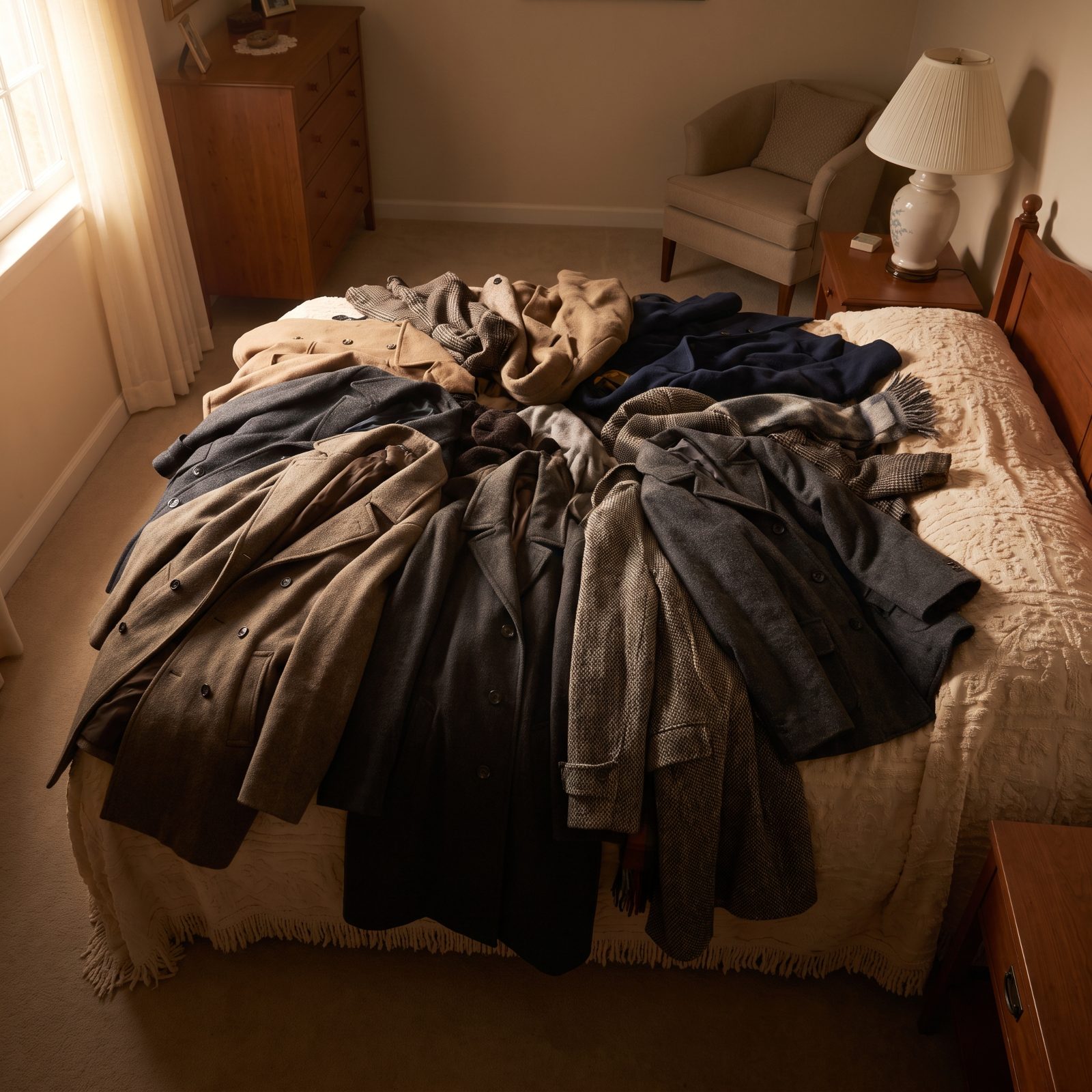 The Guest Bed Buried Under Everyone's Winter Coats