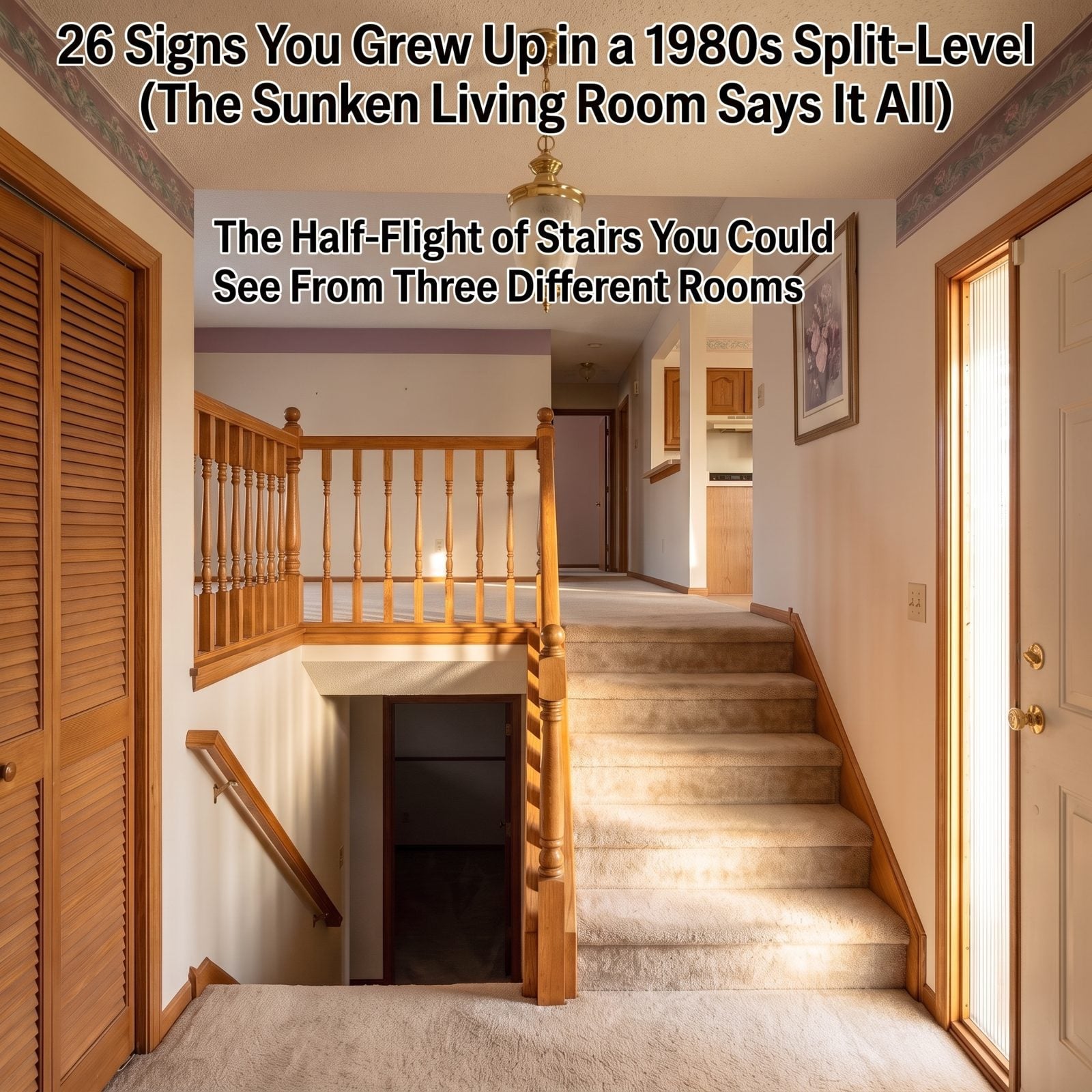 The Half-Flight of Stairs You Could See From Three Different Rooms