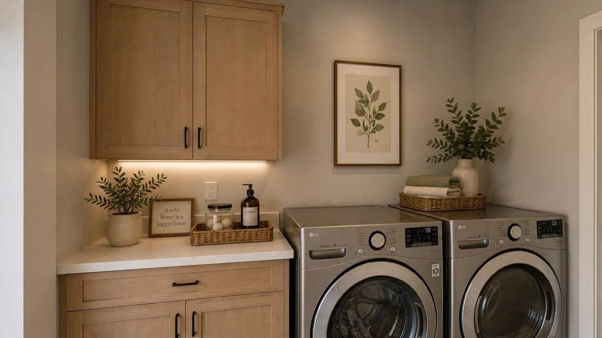 Under-Cabinet Lighting and a Soap Dispenser That Actually Belongs in a Laundry Room