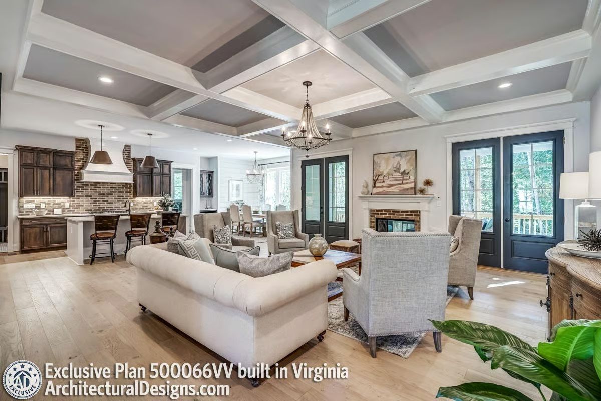 Coffered Ceilings and an Open Plan That Actually Delivers on the Promise