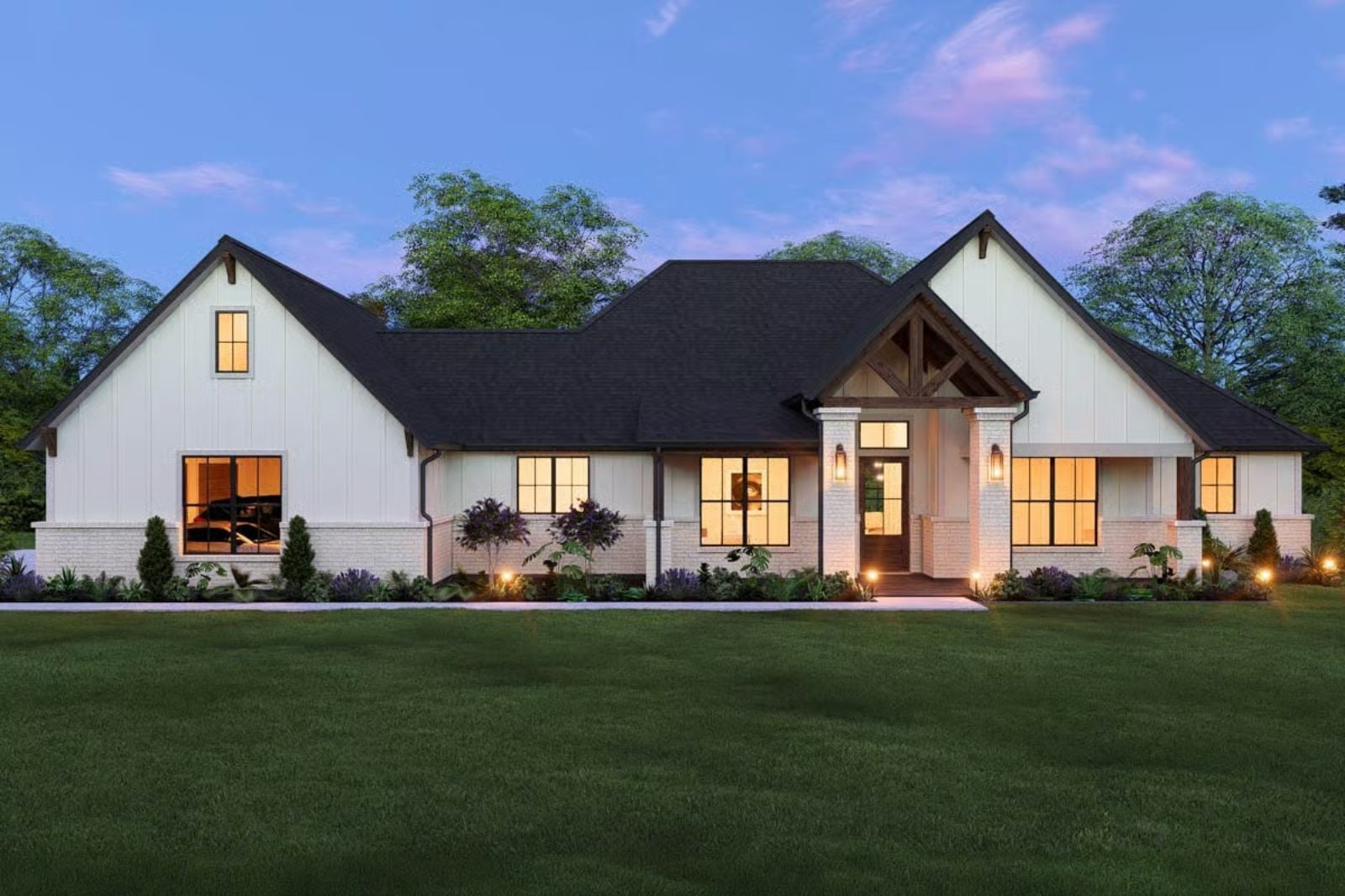 Heartwood Entry 4-Bedroom New American Farmhouse Layout with 3-Car Garage (2,668 Sq. Ft. Floor Plan)