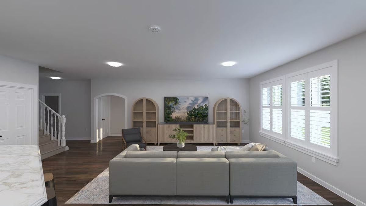 Arched Cabinet Flanking Done Right, Without Trying Too Hard