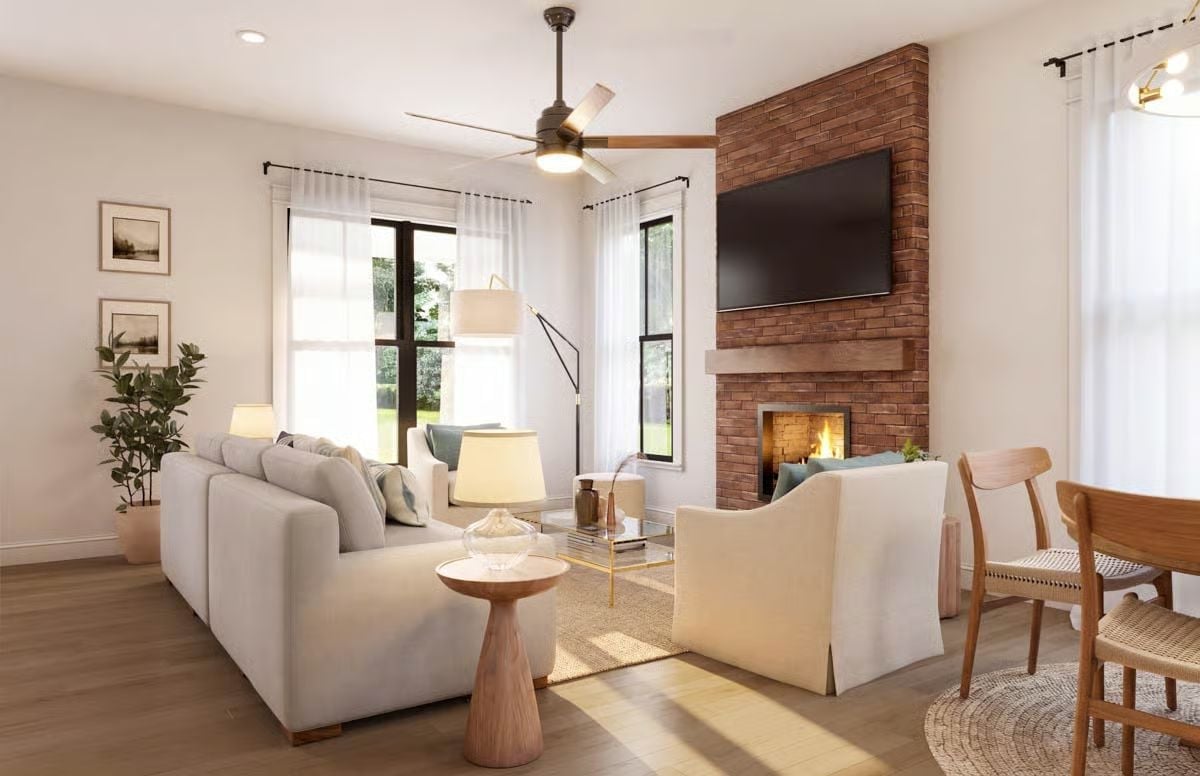 Brick Up to the Ceiling, a Fire Going, and Somewhere Worth Sitting