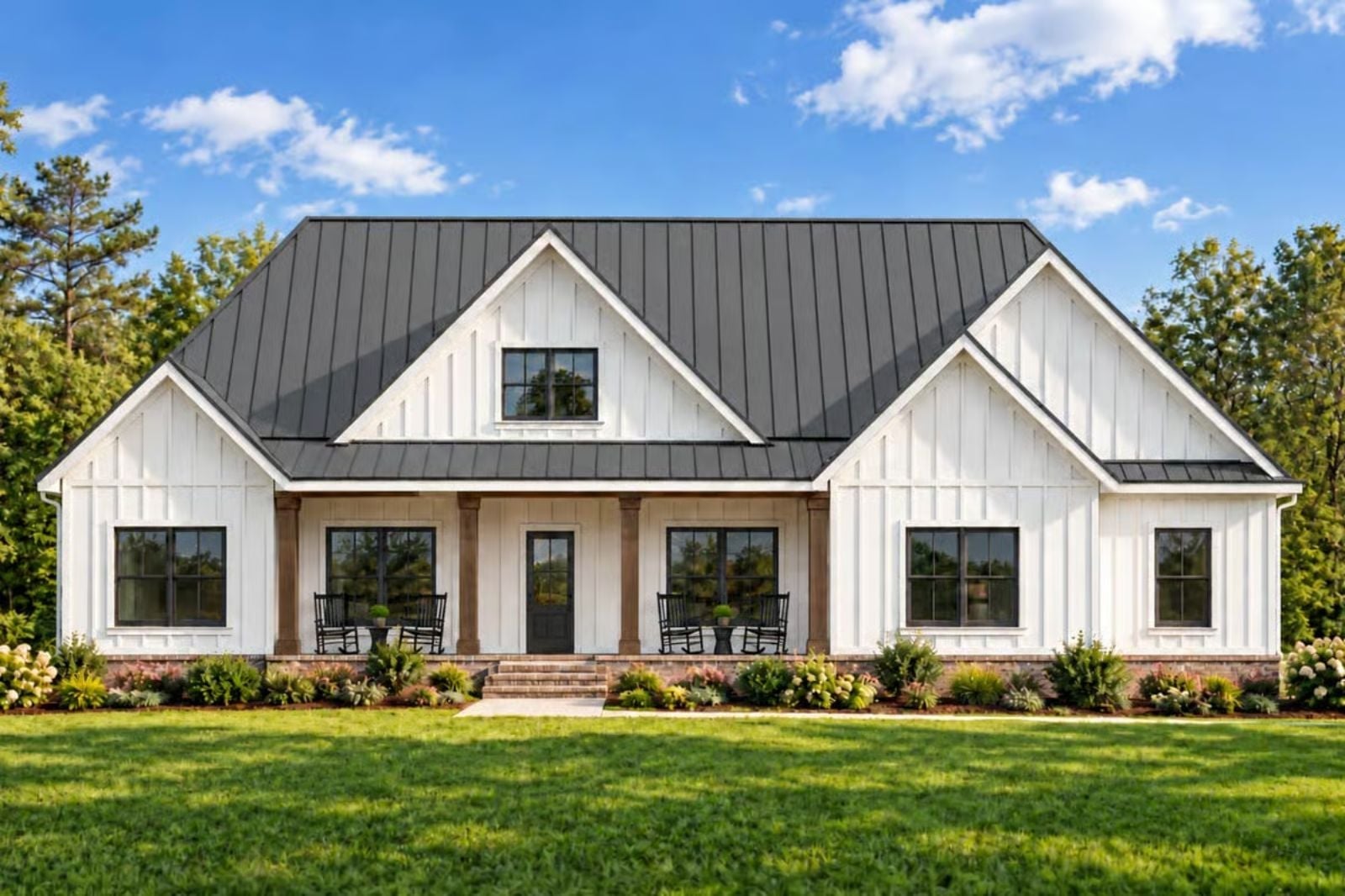 Hollowpine 3-Bedroom Modern Farmhouse with Covered Porch Designed for Homeowners with a Soft Spot for Front Porches and Slow Mornings (Floor Plan)
