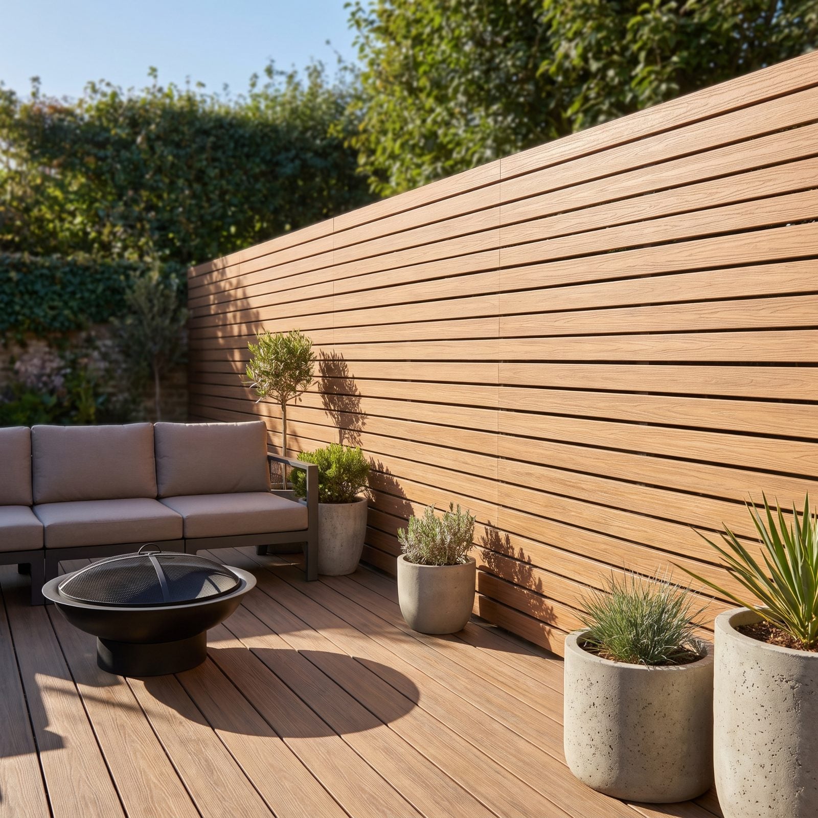A Horizontal Composite Screen for Low Maintenance