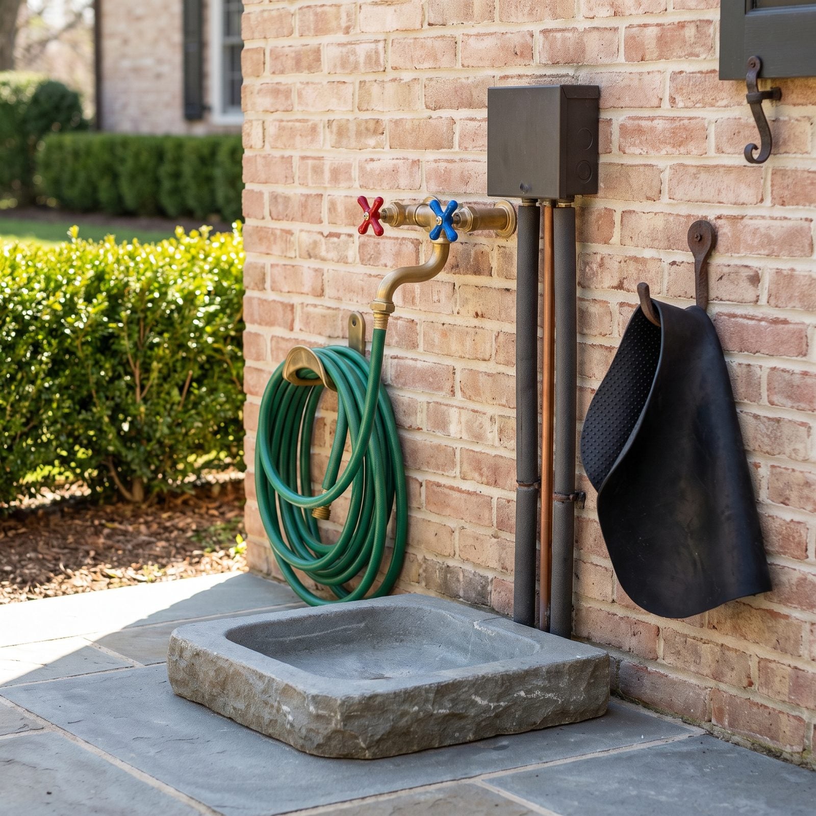 Hot-and-Cold Outdoor Faucet