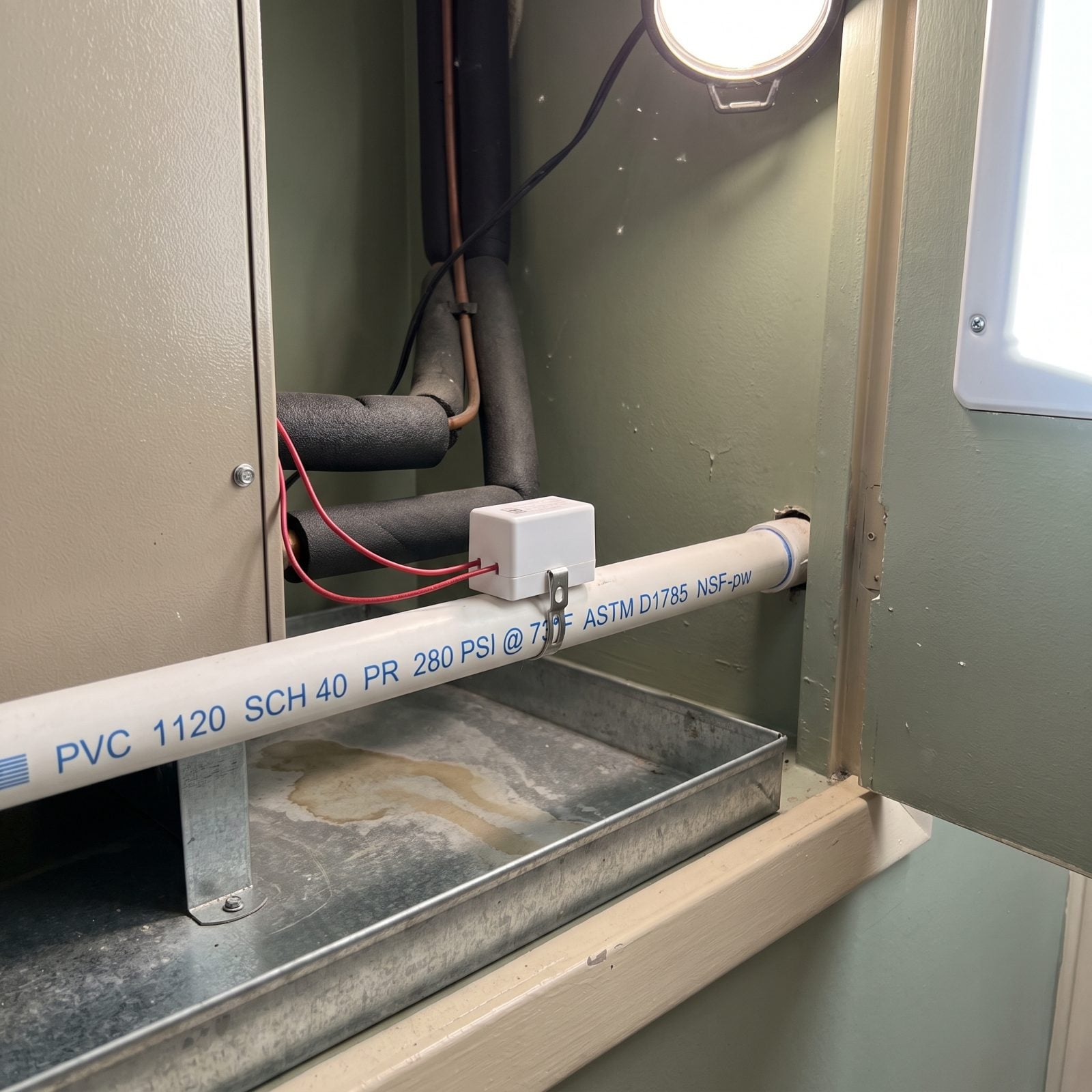 An HVAC Condensate Safety Switch That Prevents Overflow Damage