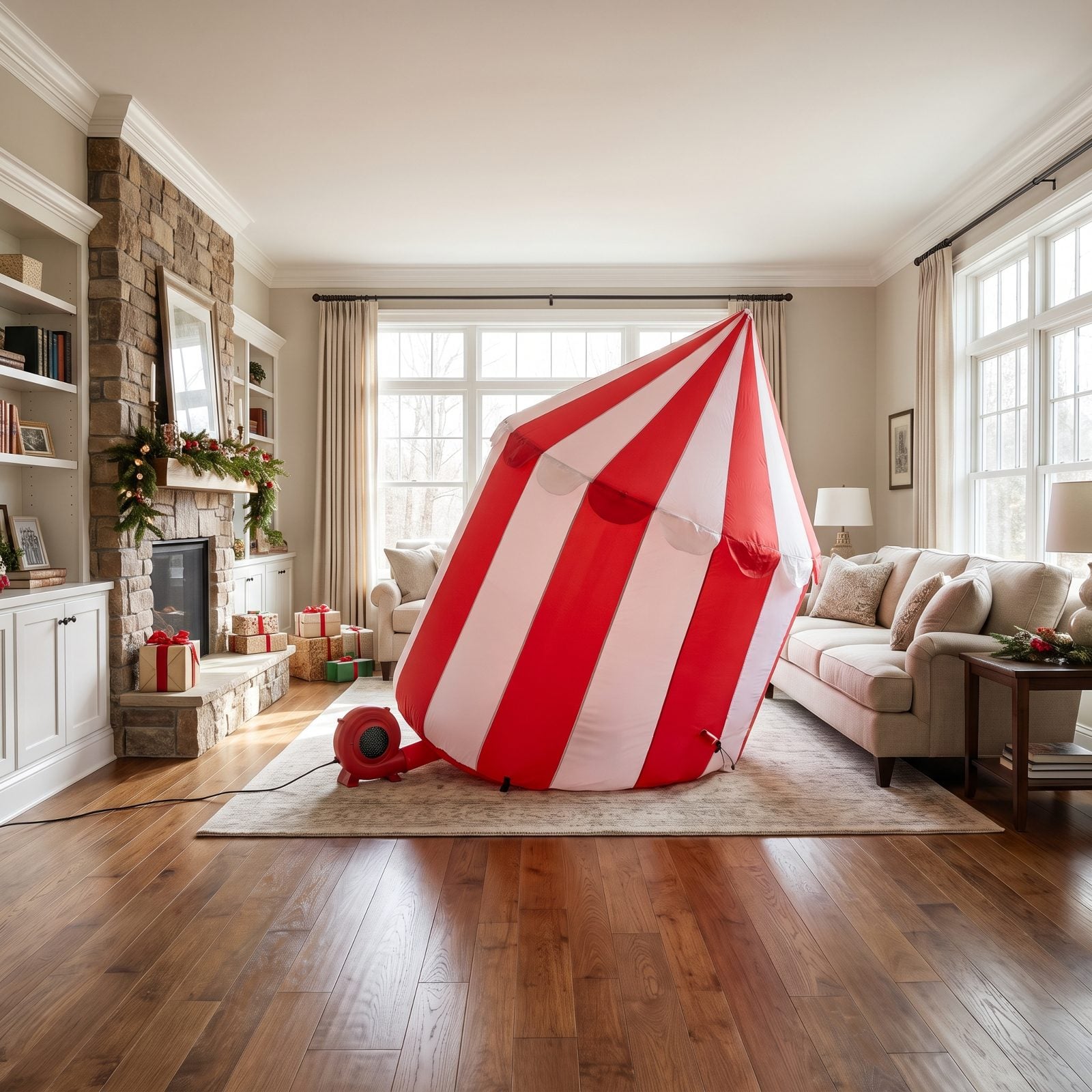 The Inflatable Decoration Dominating the Living Room