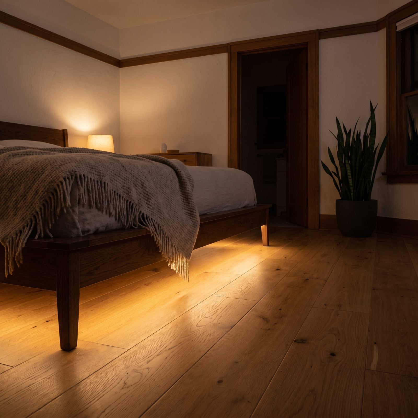 Install a Dim Amber Motion Light Under the Bed