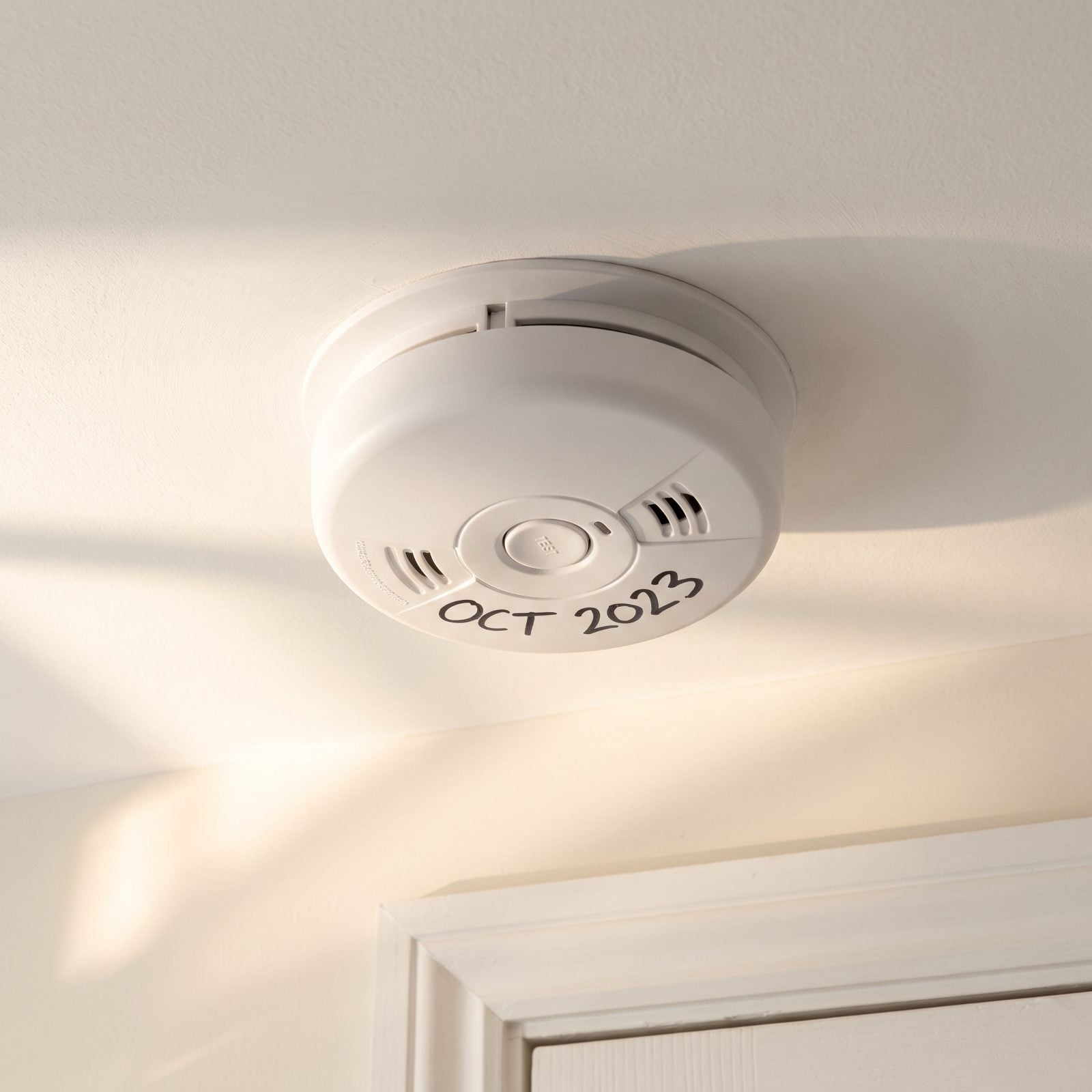 Installation Dates Written Directly on Smoke Alarms